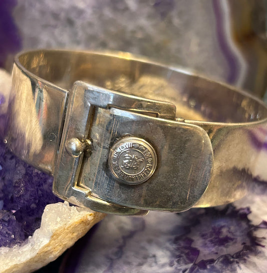 Vintage Ralph Lauren Sterling Silver Buckle Bracelet