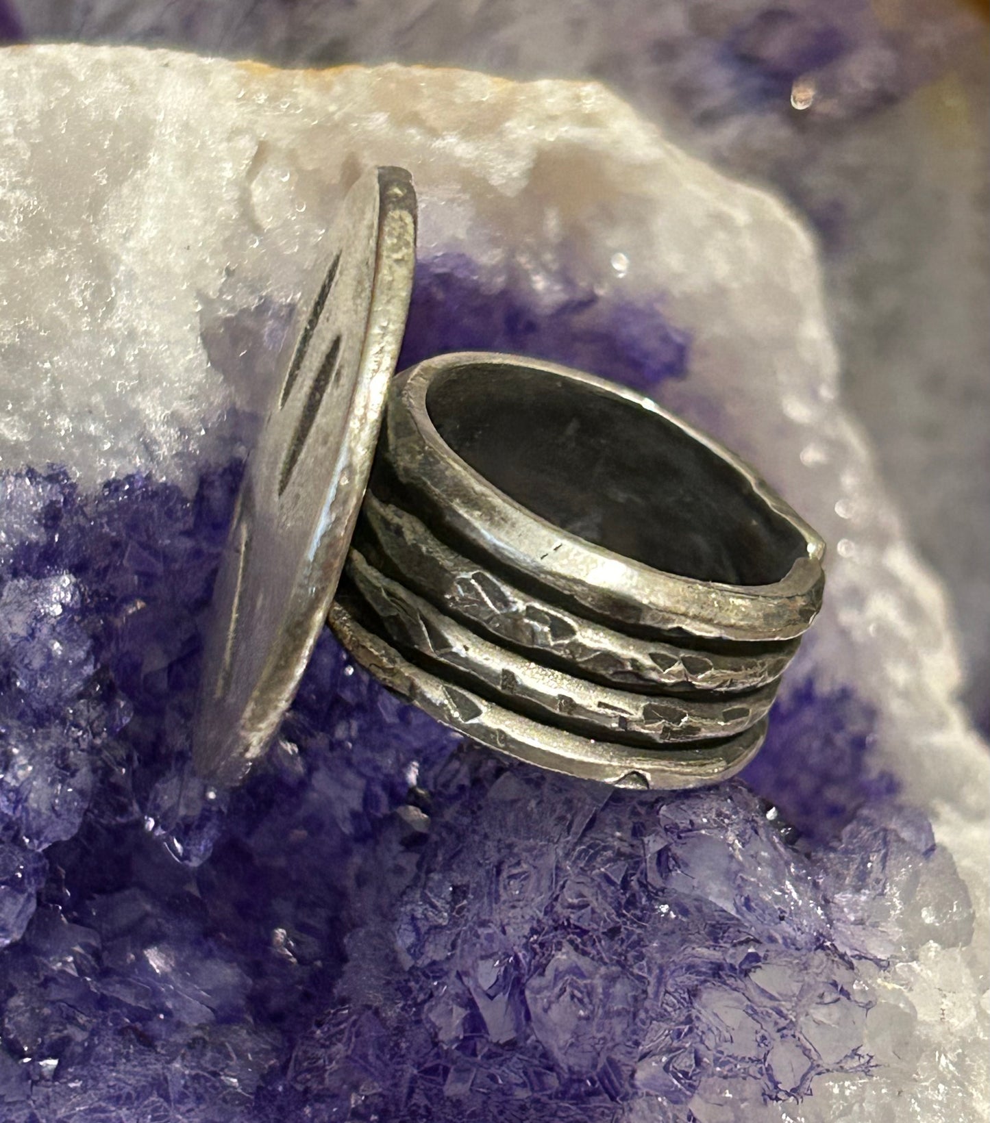 *MADE TO ORDER* Guz Love’s "FROWNY FACE" Sterling Silver Ring