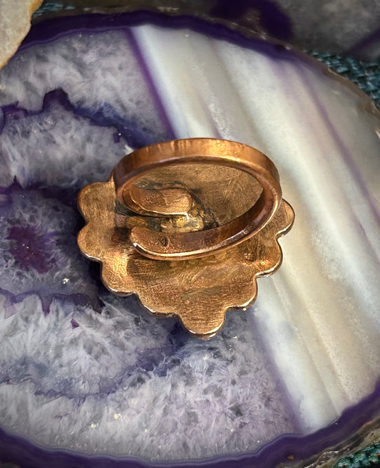 GUZ LOVE Copper Heart Adjustable Ring