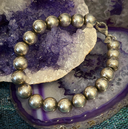 Vintage Sterling Silver Silpada 9mm Ball Bracelet