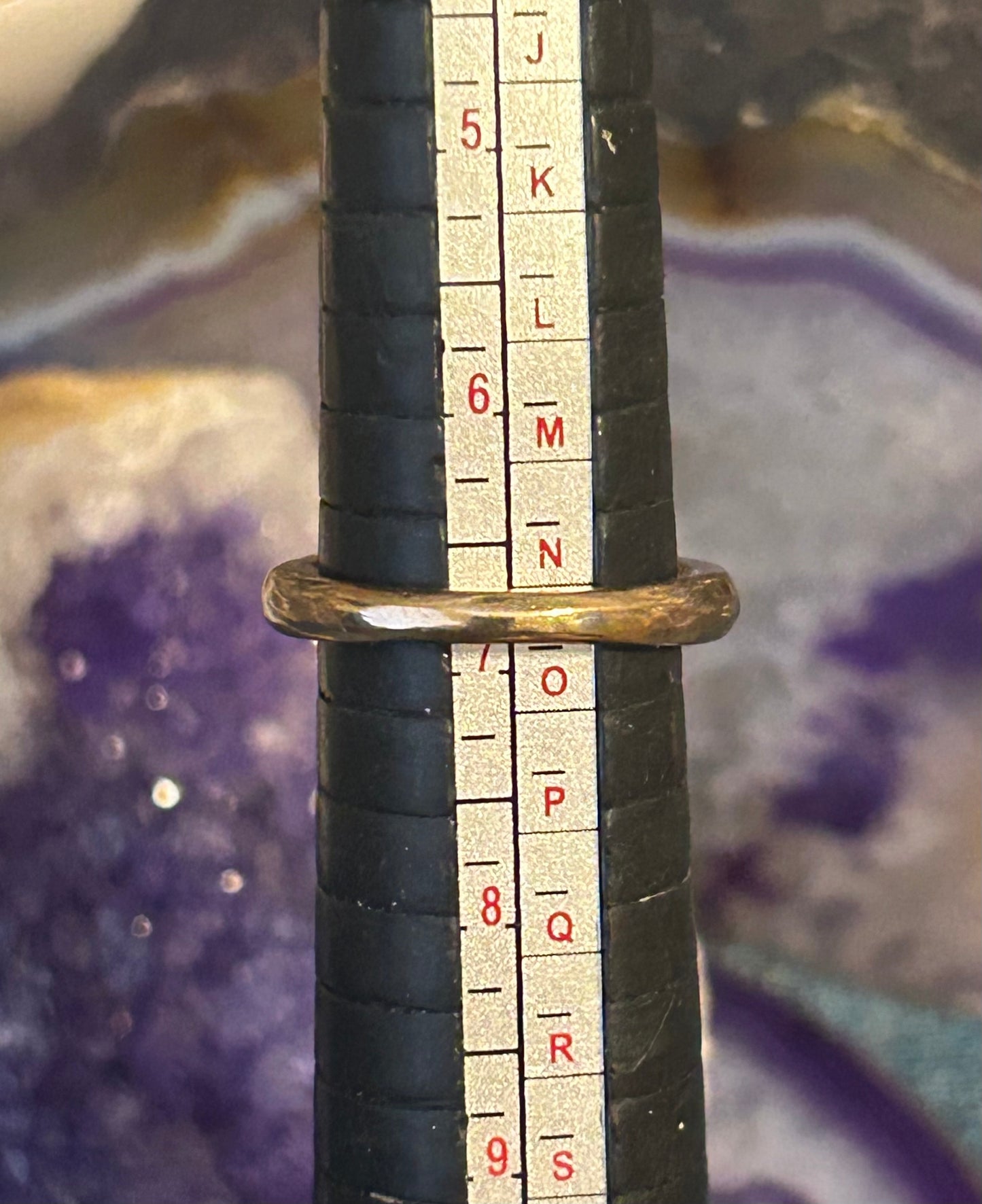 Handmade Casted Bronze Signet Style Fidget Ring by Mark • Size 7