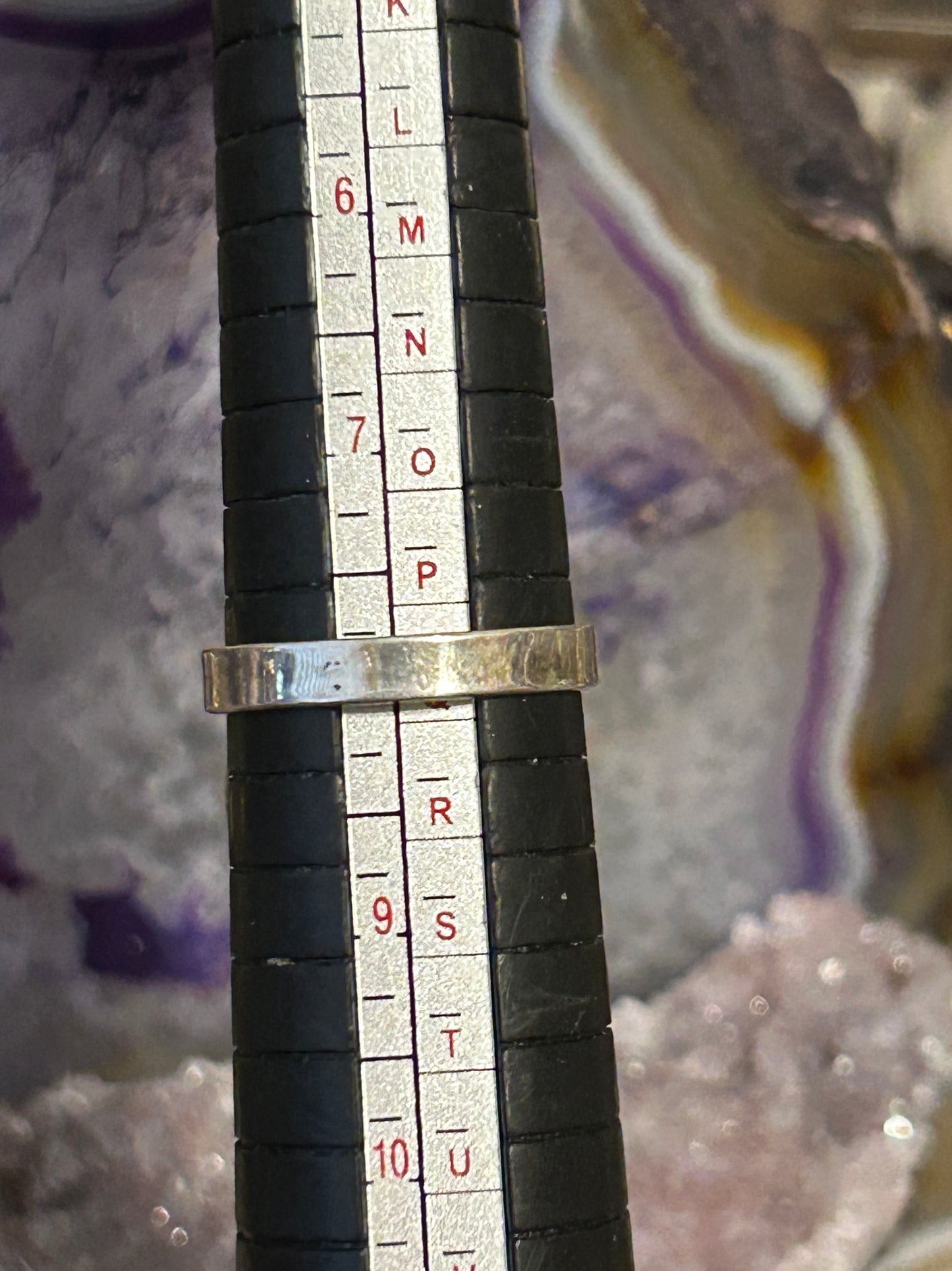 Sterling Silver Green Turquoise Single Stone Handmade Ring Size 8