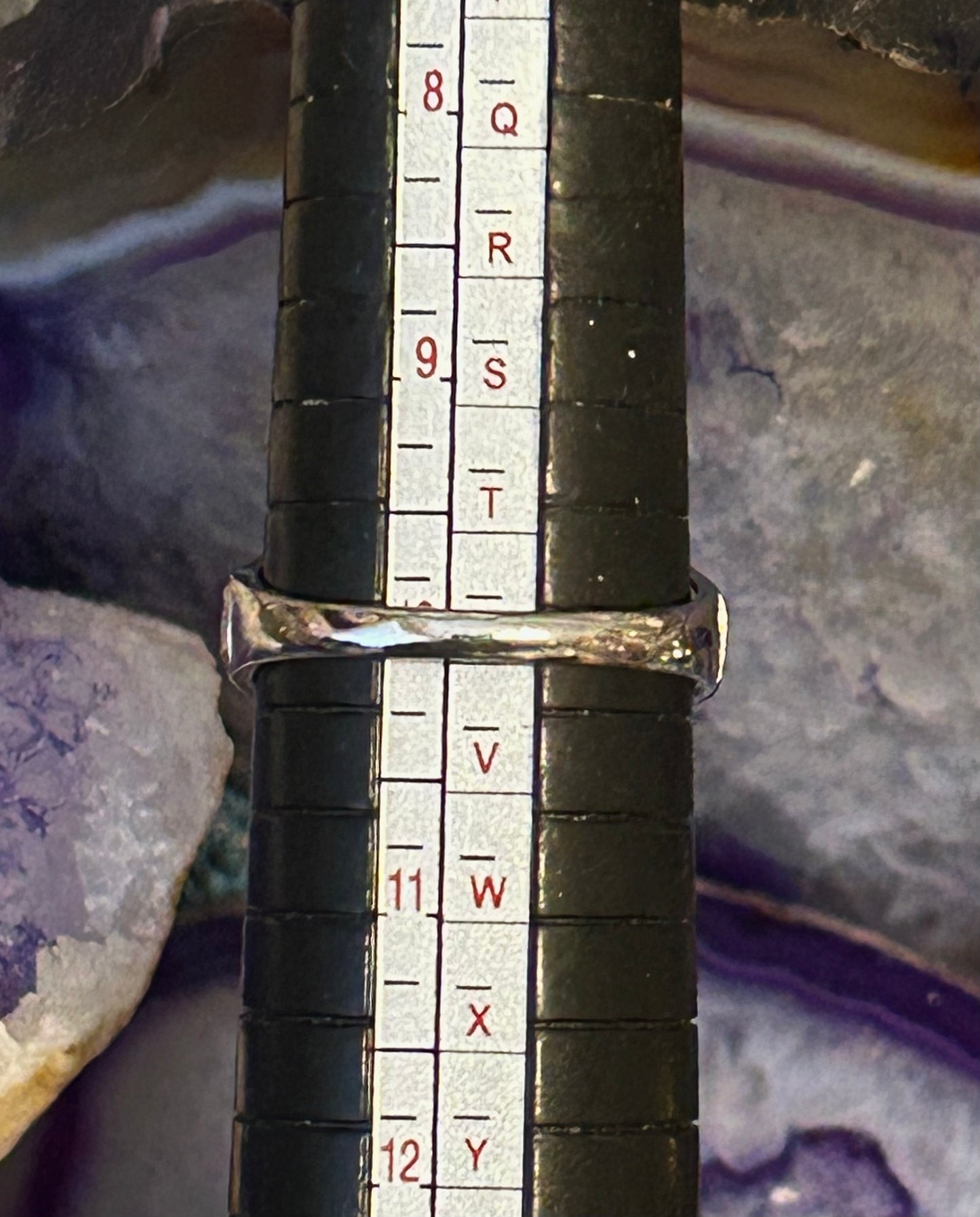 Vintage Sterling Silver Rose Cameo Green Onyx Ring Size 10