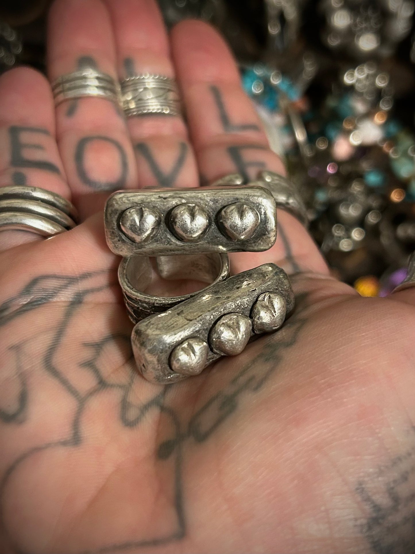 GUZ LOVE’s Bar Hearts Ring • MADE TO ORDER