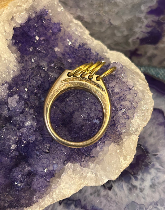Handmade Casted Bronze Signet Style Fidget Ring by Mark • Size 7