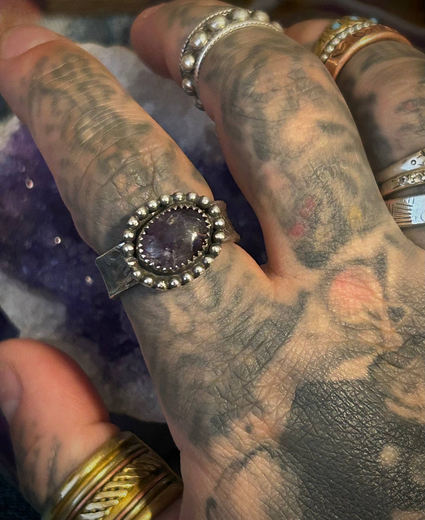 GUZ LOVE NO.109 • Sterling Silver Amethyst Ring