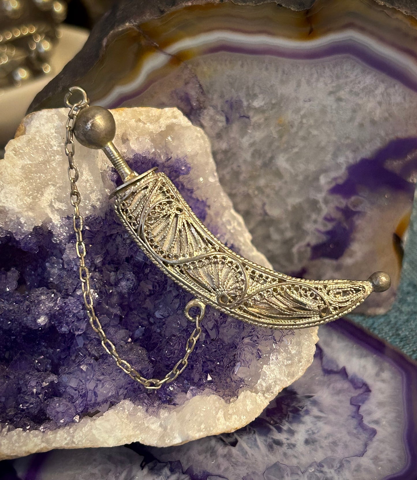 Vintage Sterling Silver Dagger & Sheath Brooch/Pin