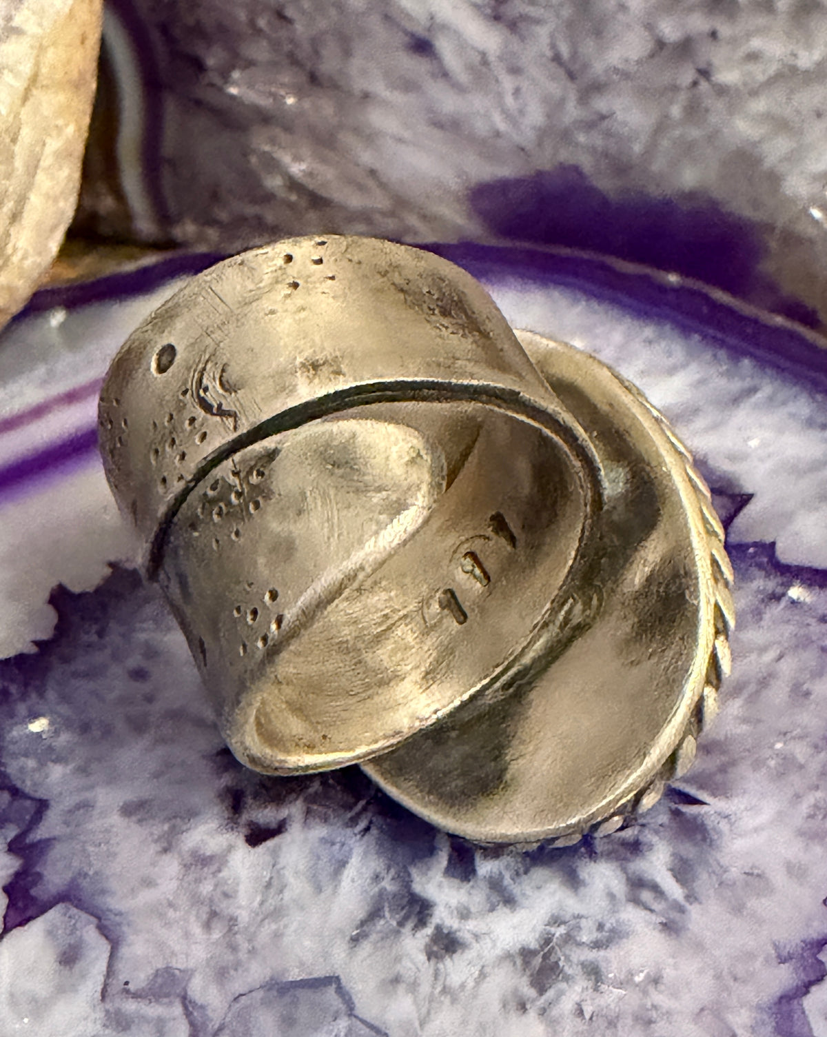 GUZ LOVE NO.111 • Statement Labradorite Skull Ring