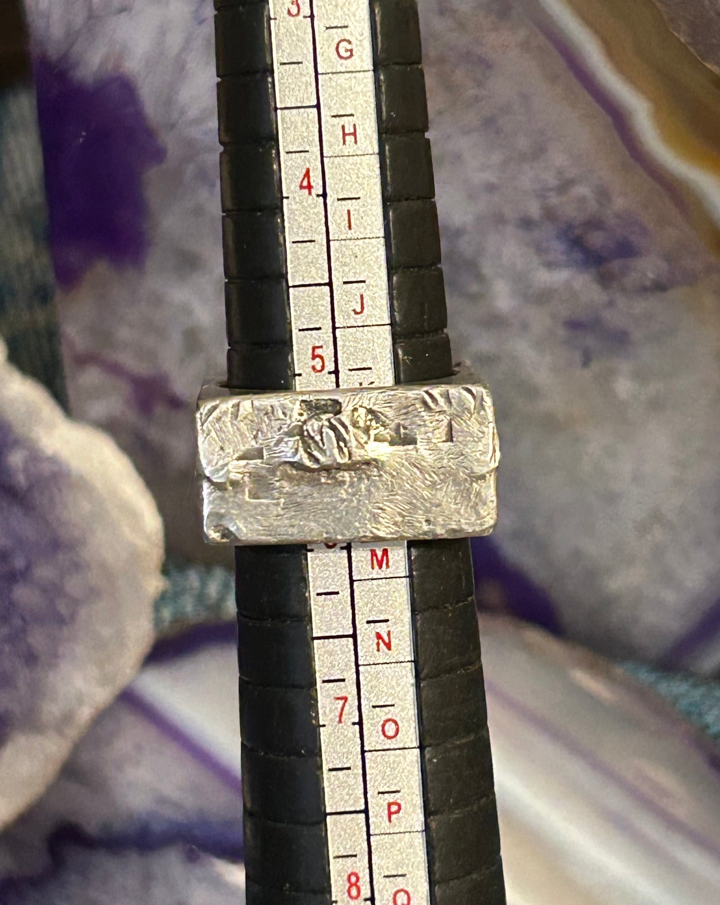 GUZ LOVE 1of1 Rectangle “Apocalypse” Ring • Size 5.5