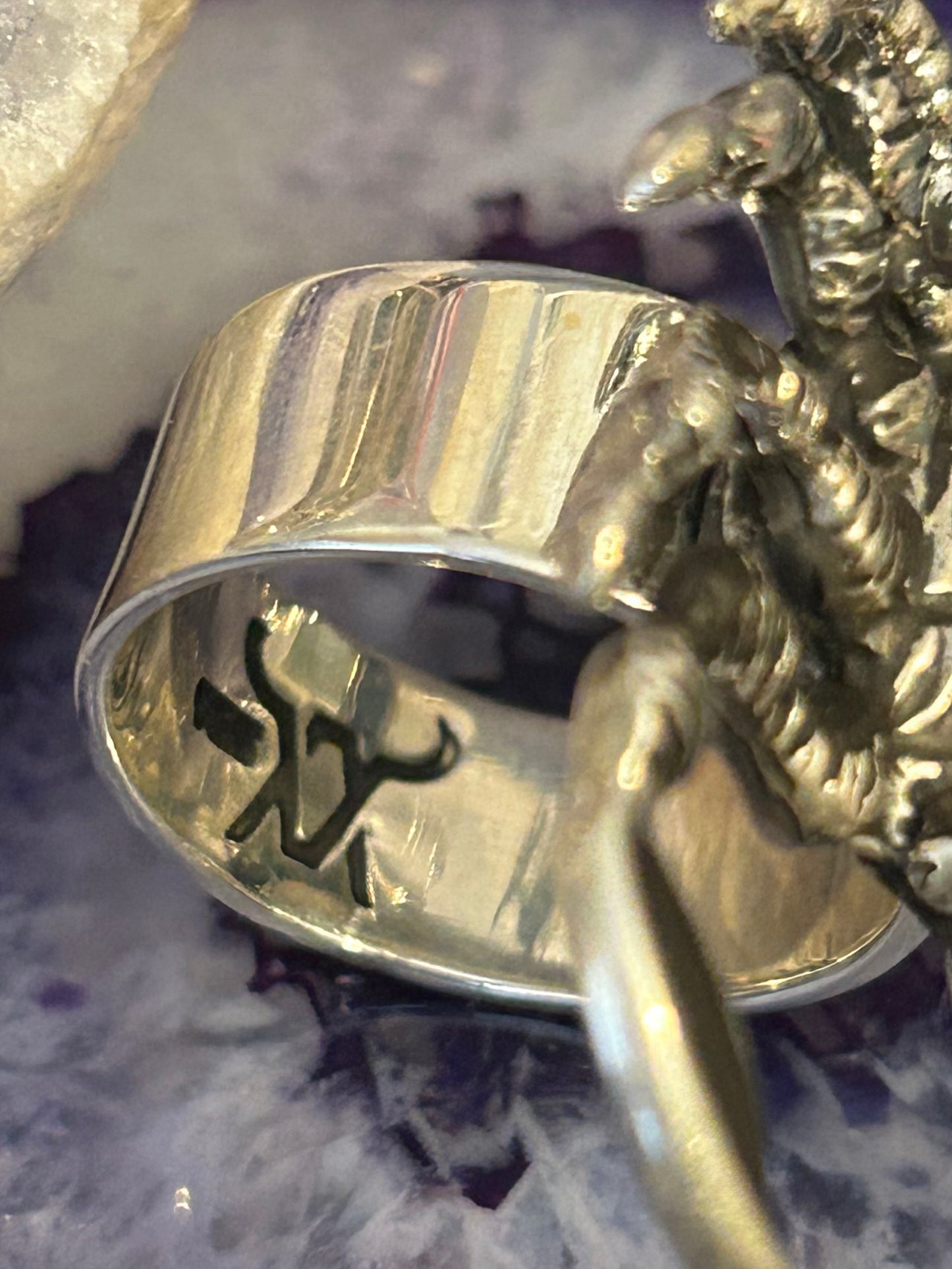 Sterling Silver Modern Taxco Mexico Statement Scorpion Ring Adjustable