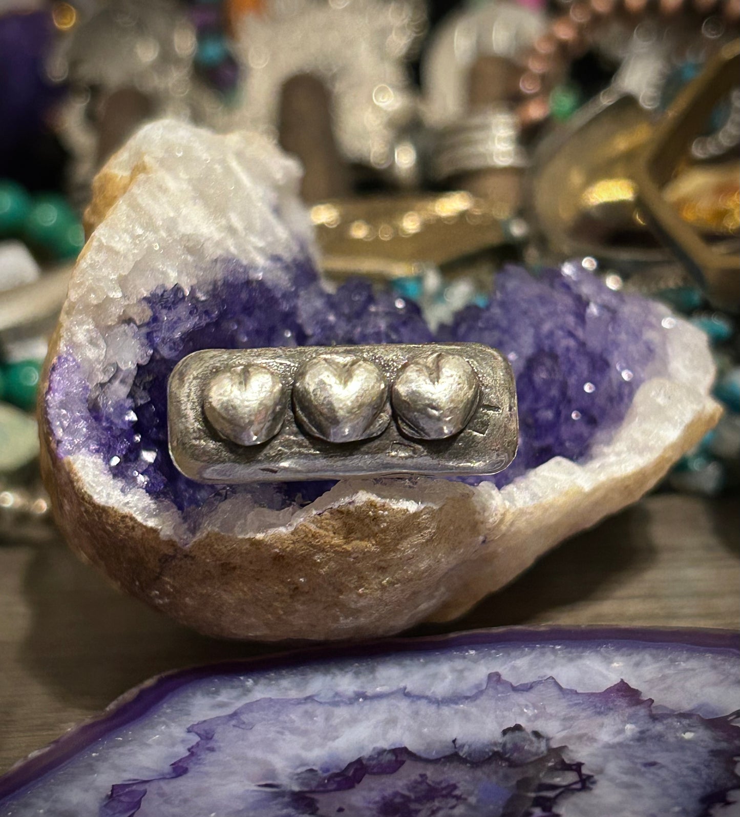 GUZ LOVE’s Bar Hearts Ring • MADE TO ORDER