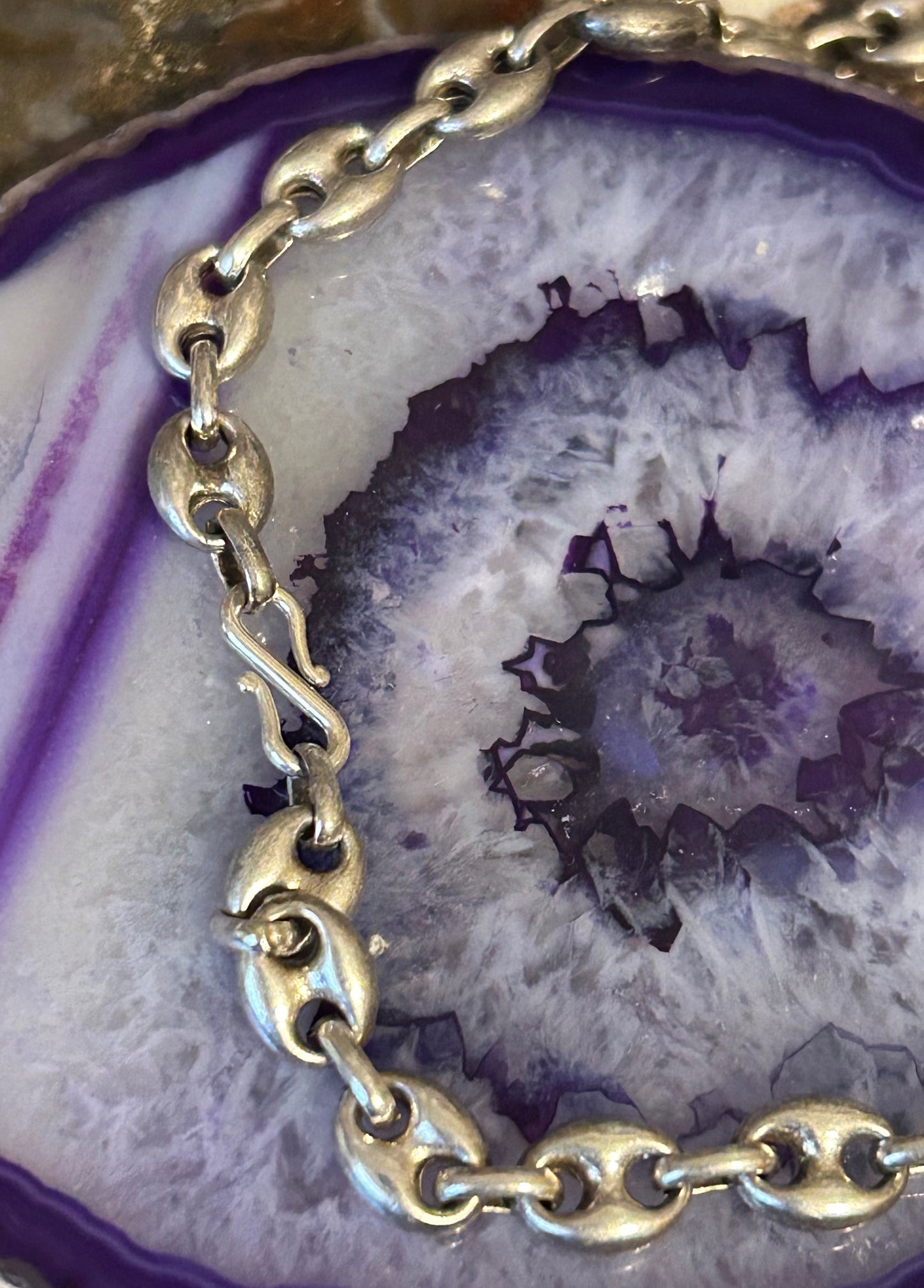 GuzFurbished Sterling Silver Statement Dragon Necklace