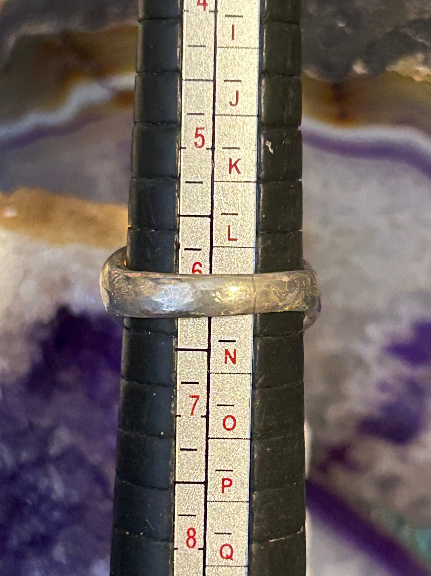 Vintage Sterling Silver Abstract Modernist Ring Size 6