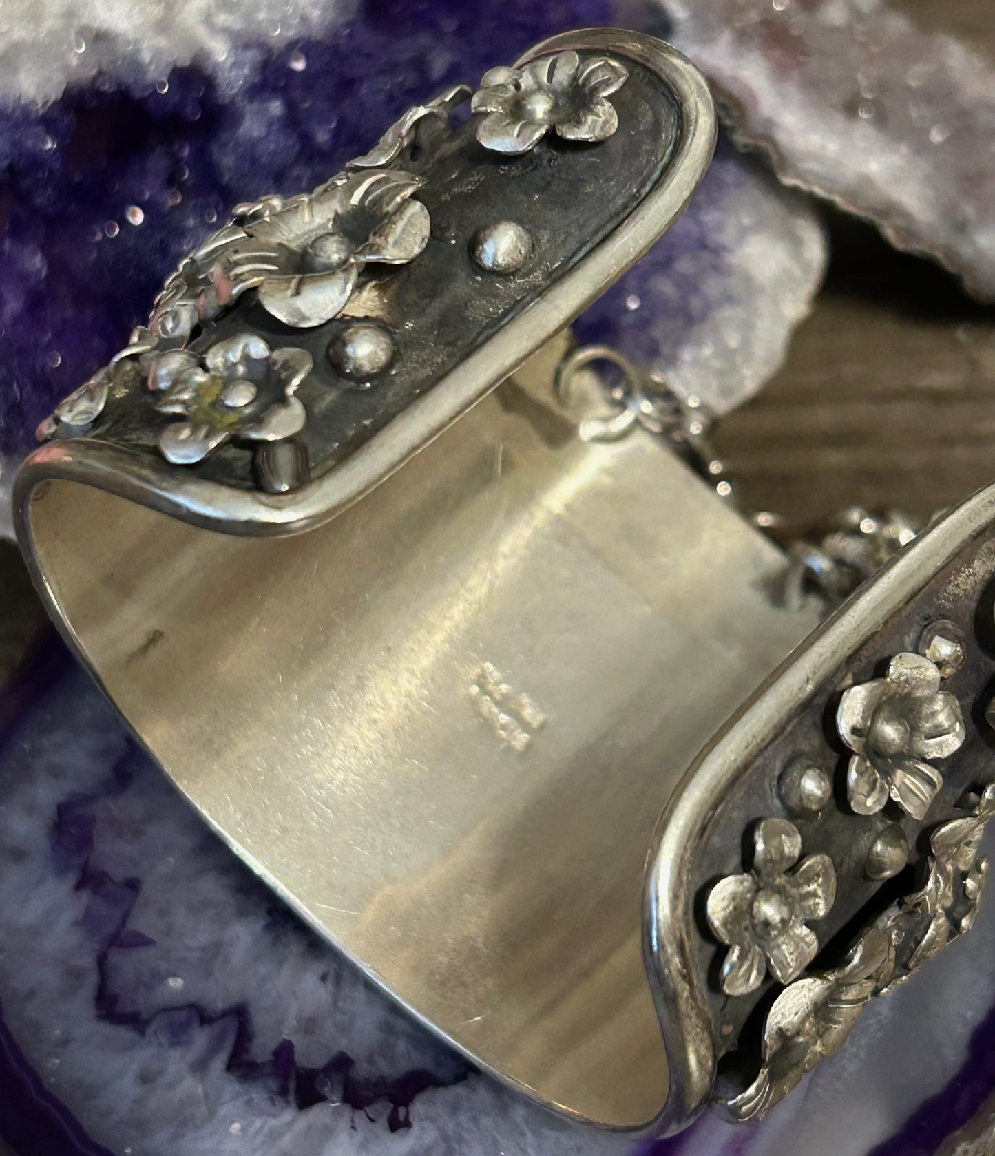 GuzFurbished x Taxco Sterling Silver Day of the Dead Hand-harness Bracelet Set