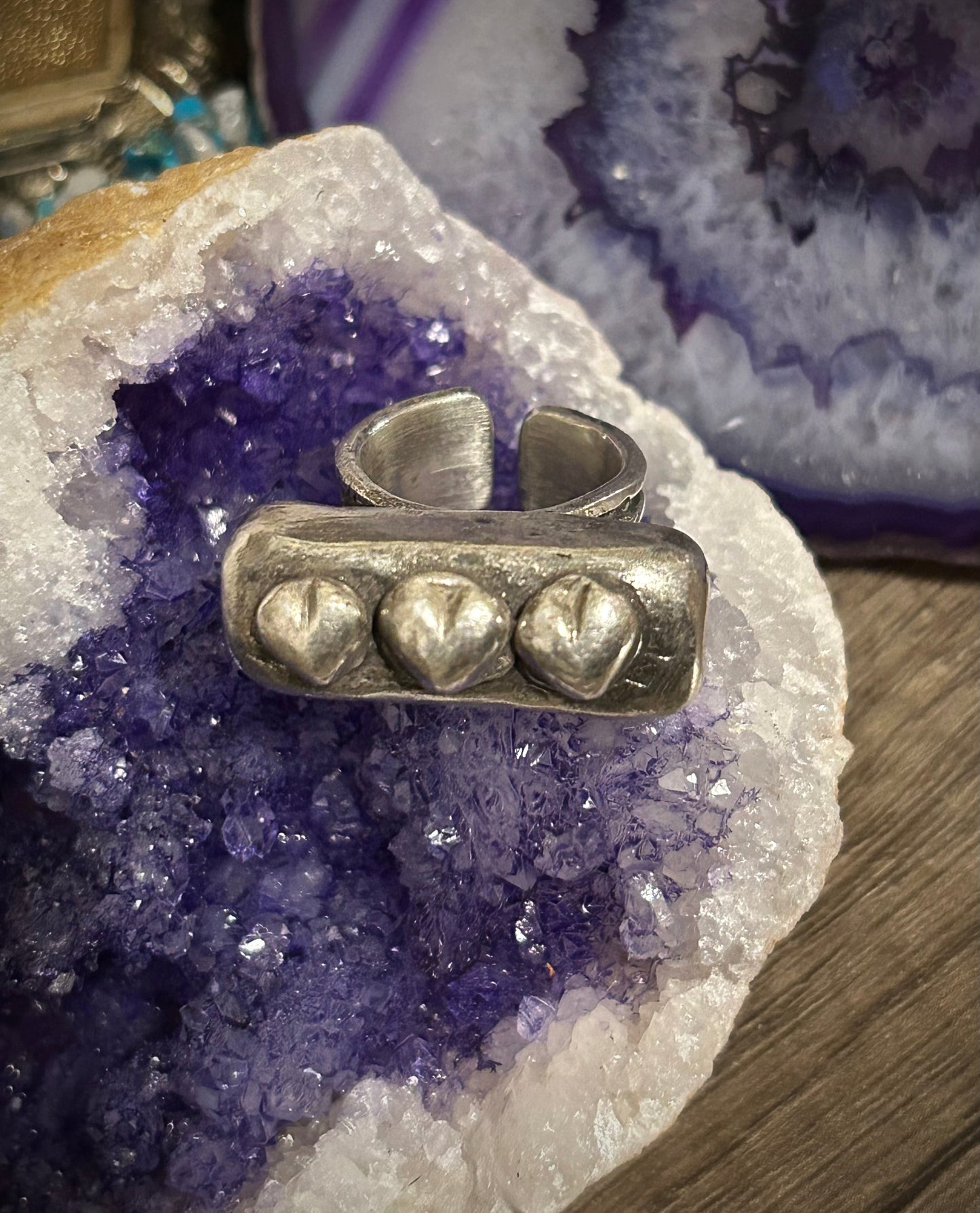 GUZ LOVE’s Bar Hearts Ring • MADE TO ORDER
