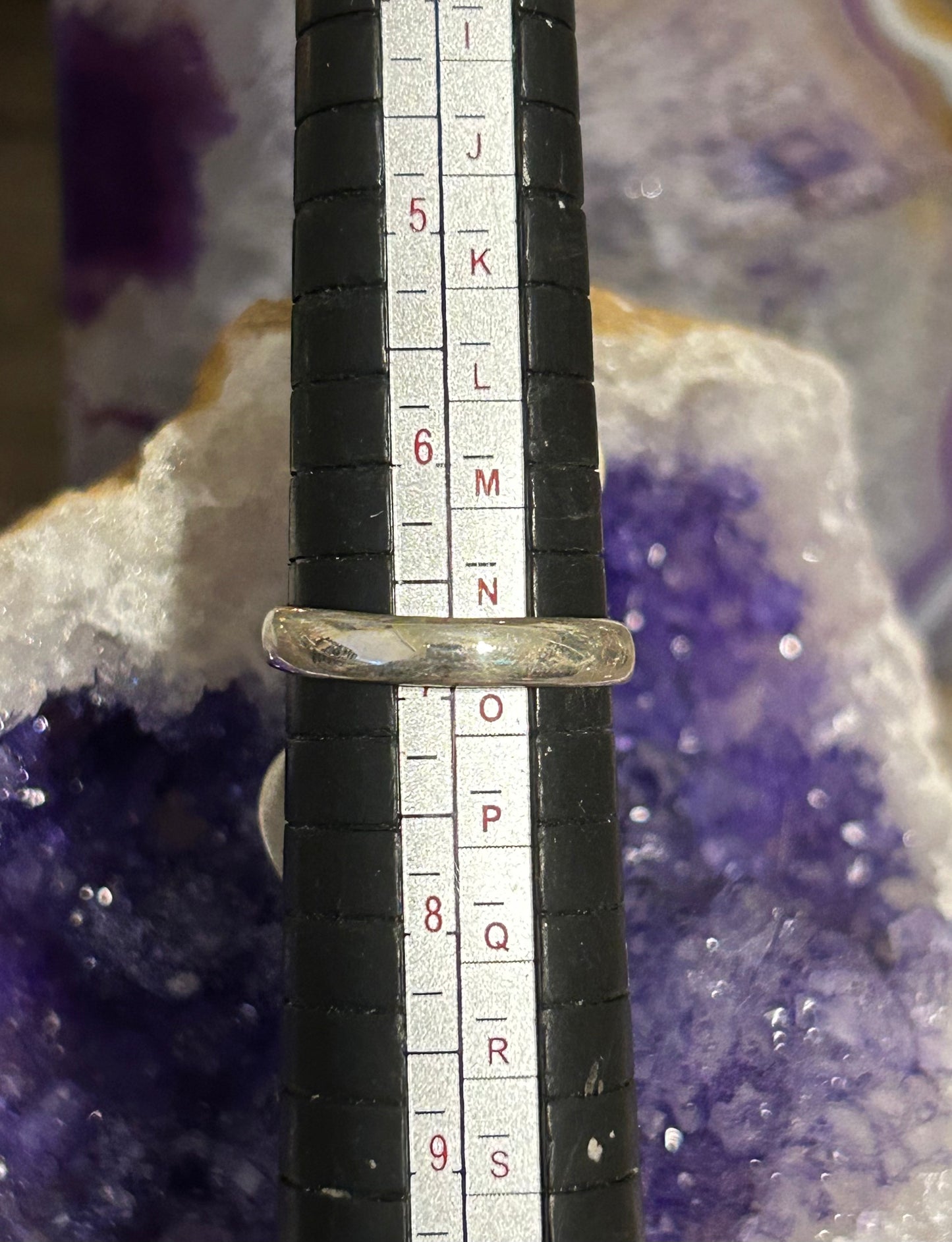 Sterling Silver Triple Stone Roysten Turquoise Ring Size 7