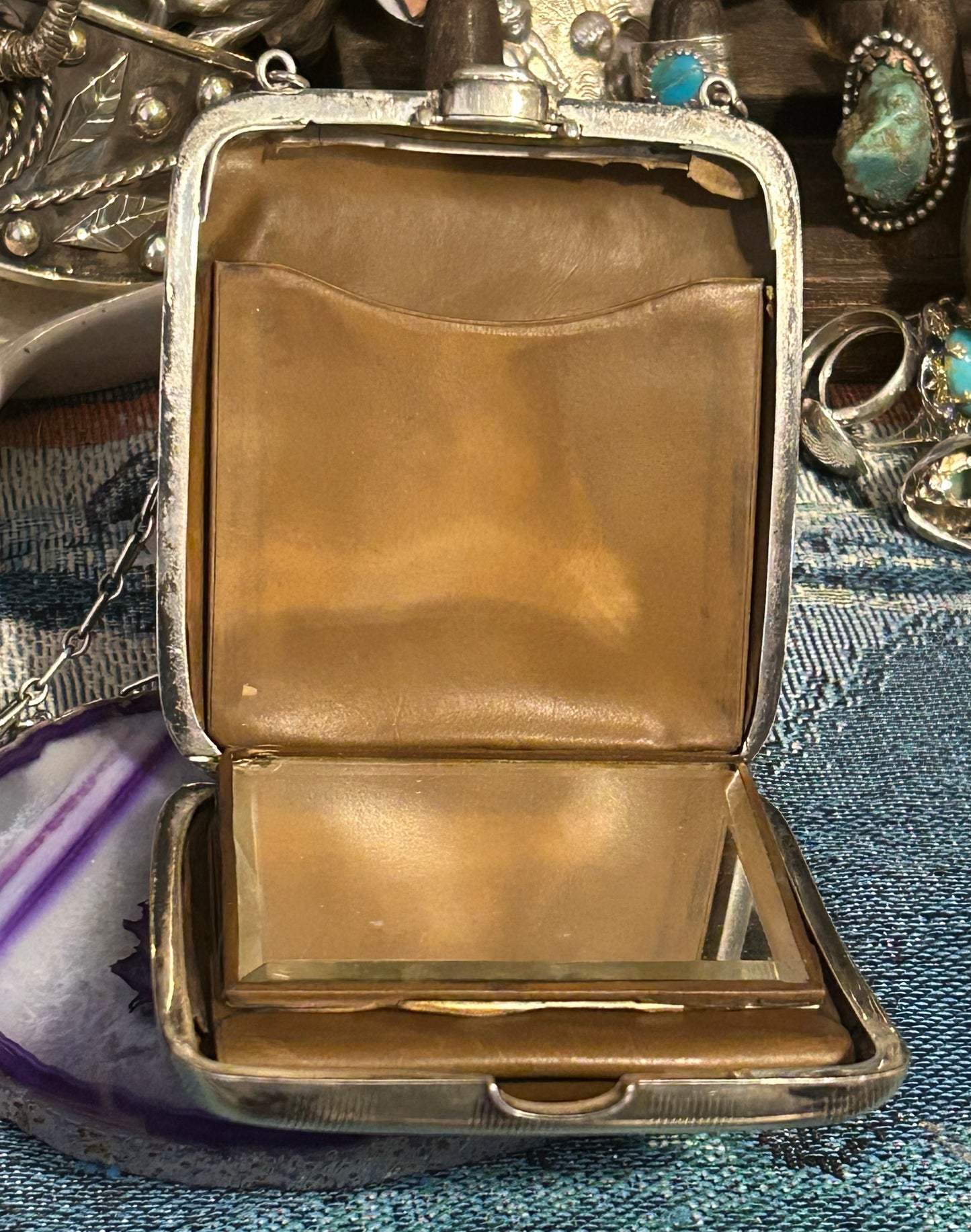 Antique Art Deco Sterling Silver Purse/Wallet