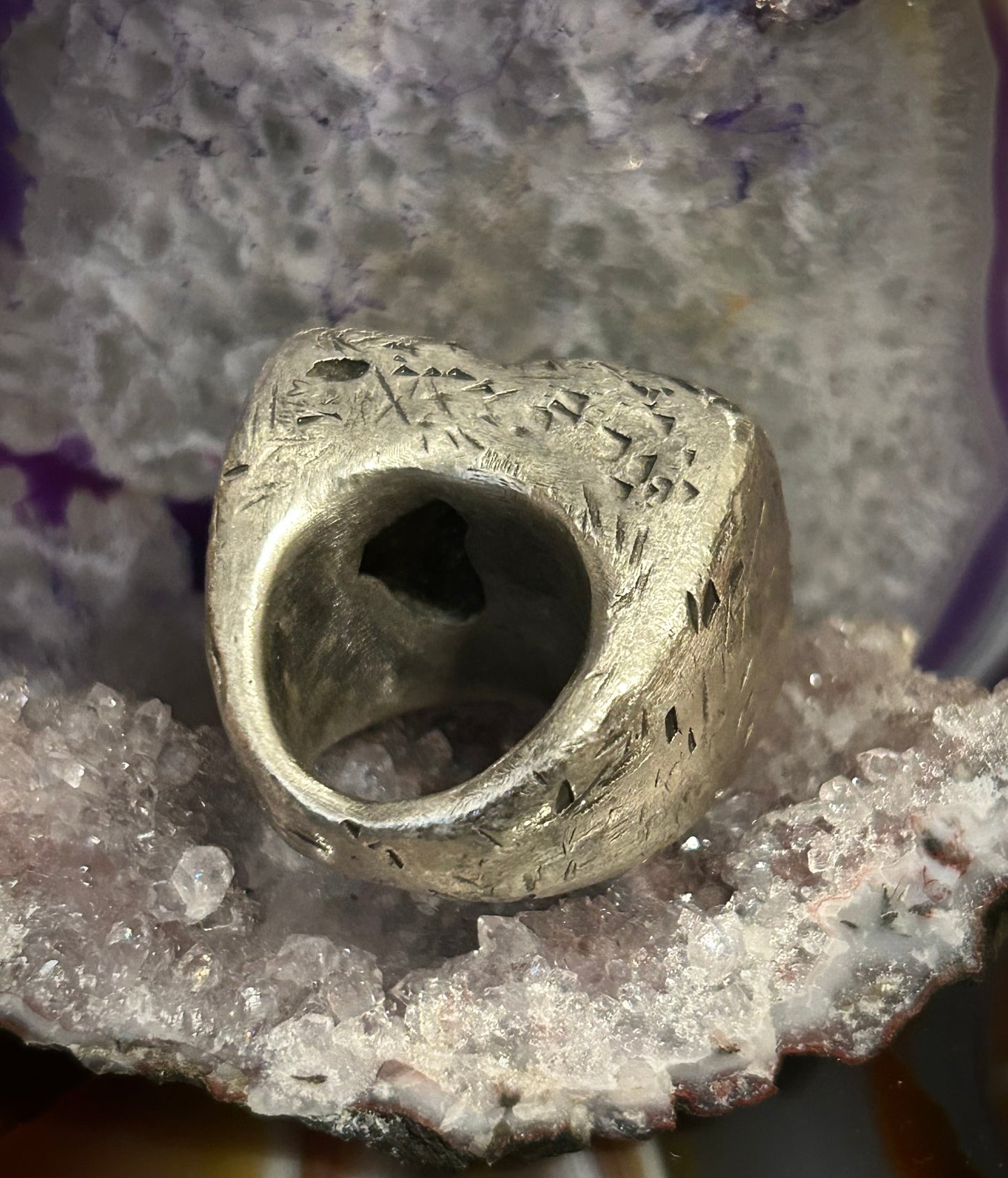 GUZ LOVE Sterling Silver Handmade “The Knock Out” Ring • Size 6