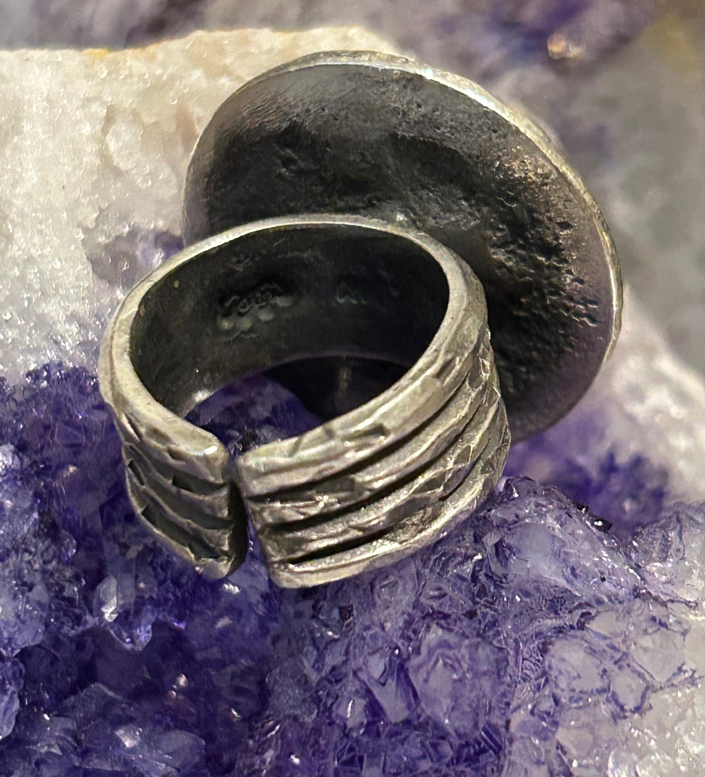 *MADE TO ORDER* Guz Love’s SAD FACE Sterling Silver Ring