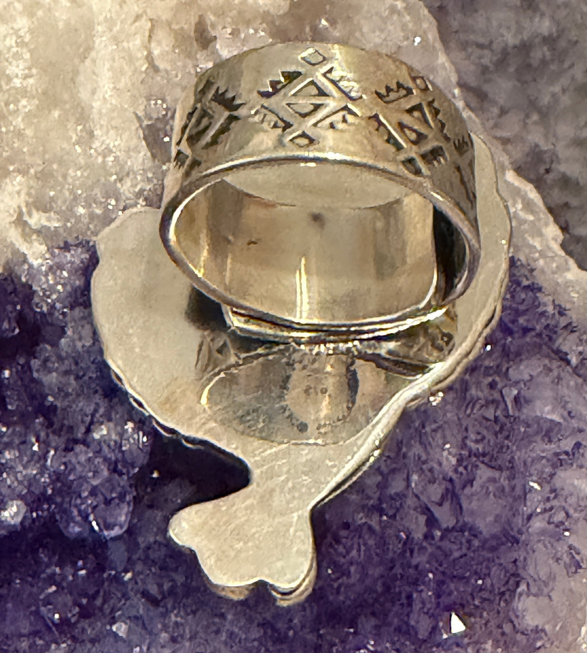 Sterling Silver Modern Taxco Mexico Owl Ring w/ Zircon Stone Ring