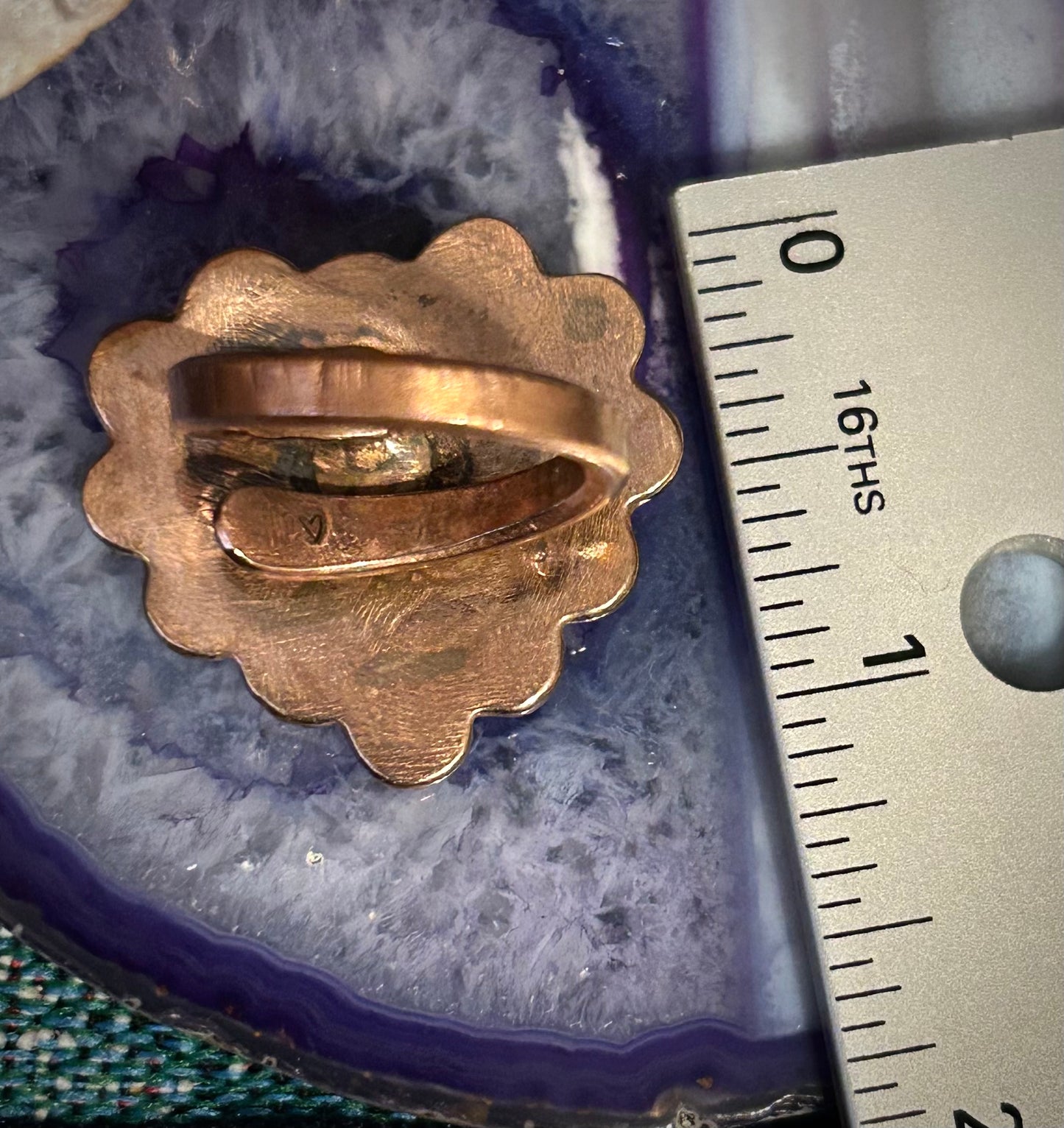 GUZ LOVE Copper Heart Adjustable Ring
