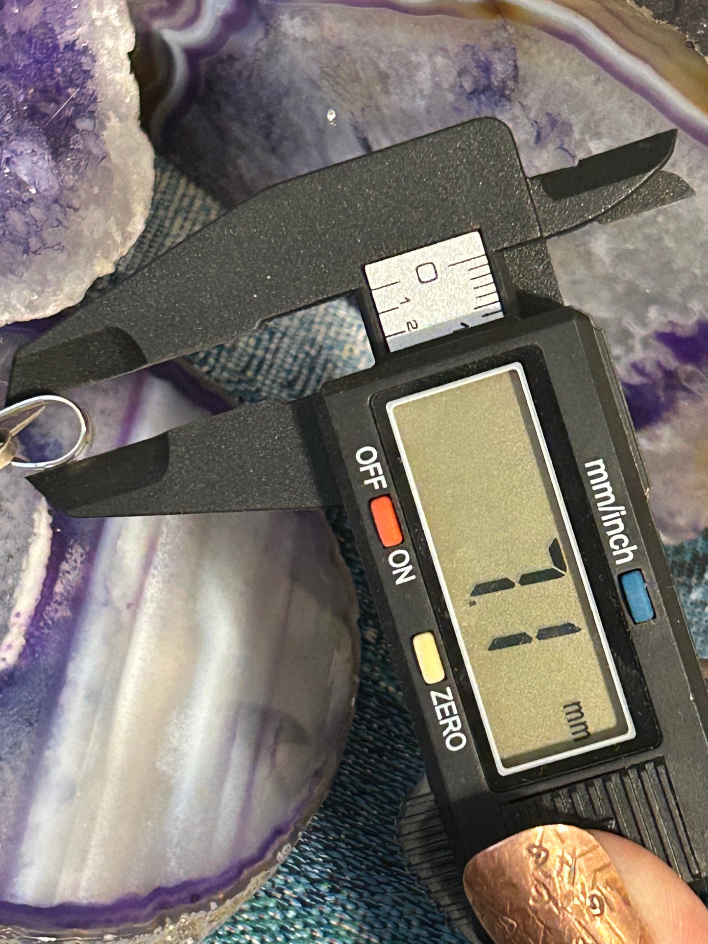 Sterling Silver Native American Baltic Amber Large Pendant Signed OO