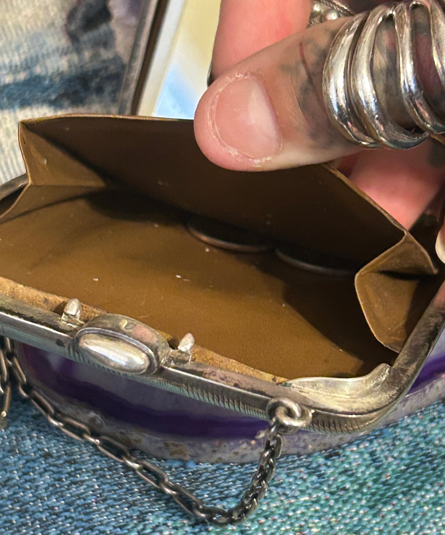 Antique Art Deco Sterling Silver Purse/Wallet