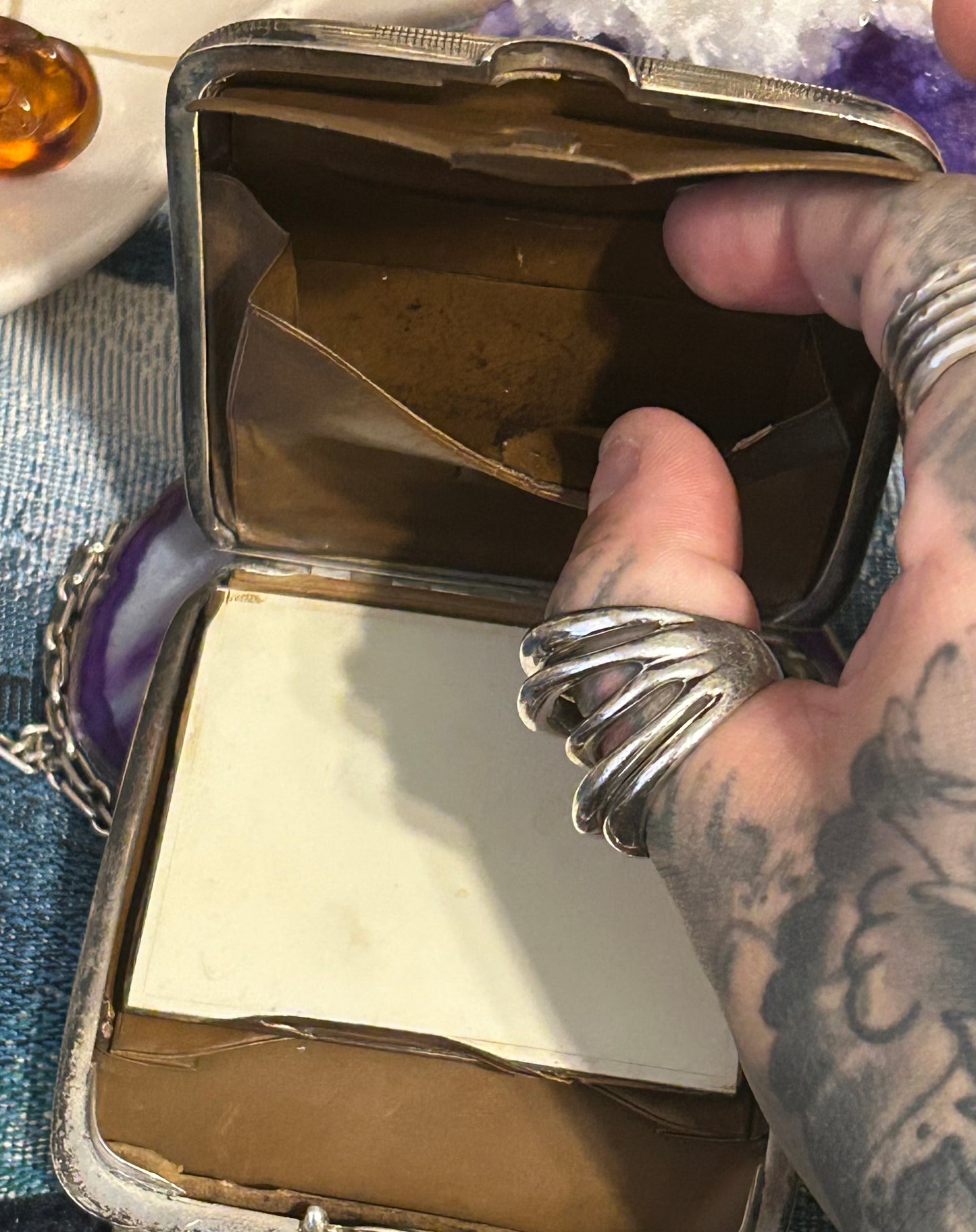 Antique Art Deco Sterling Silver Purse/Wallet