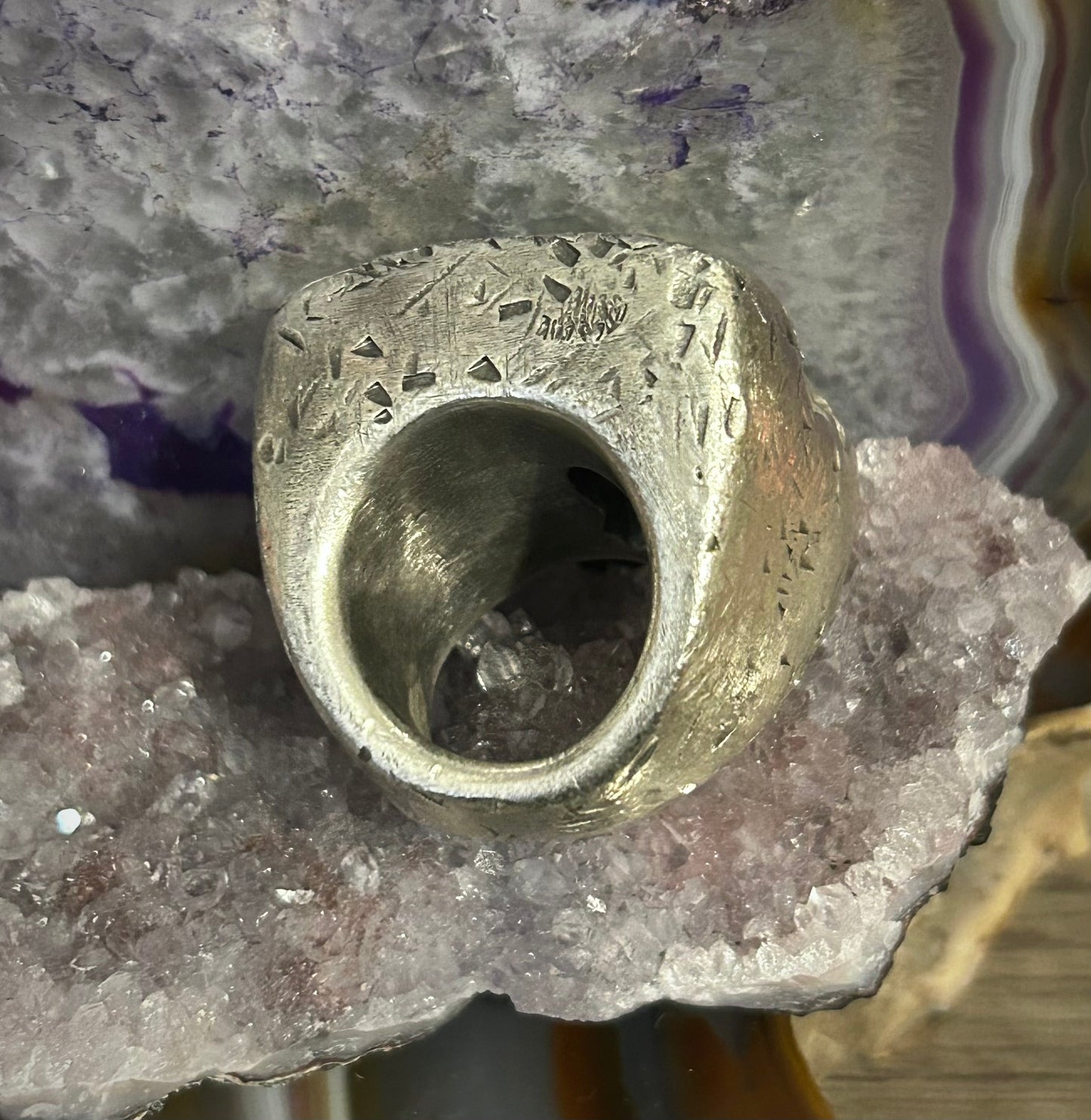 GUZ LOVE Sterling Silver Handmade “The Knock Out” Ring • Size 6