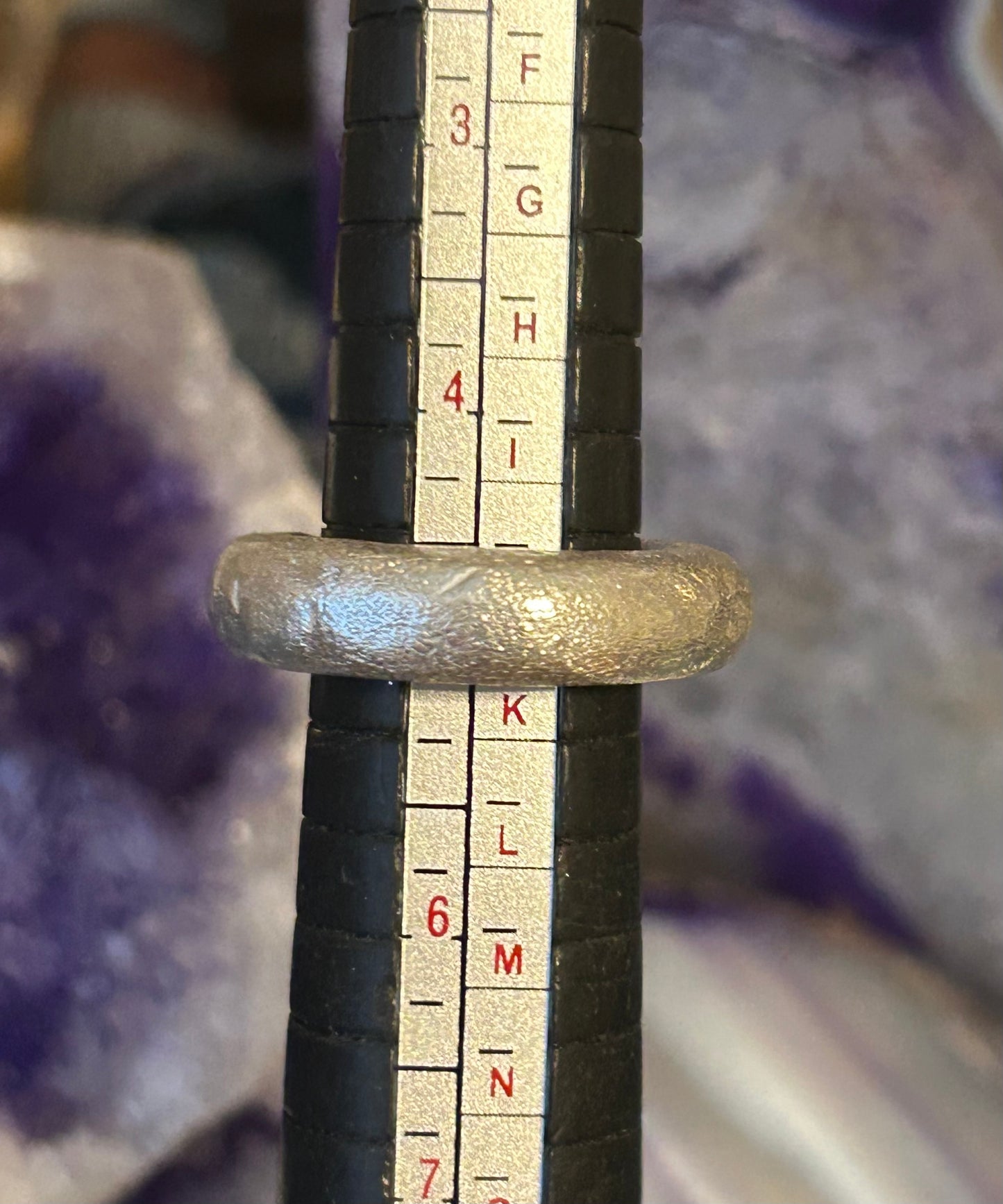 GUZ LOVE Sterling Silver Thiccc Textured Tube Ring • Size 5
