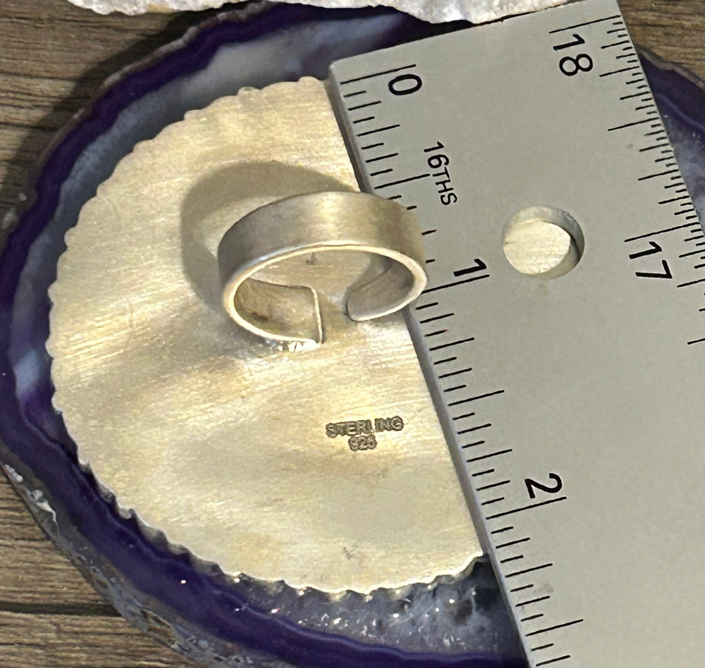 Sterling Silver & Multi-stone Turquoise Large Statement Adjustable Round Ring