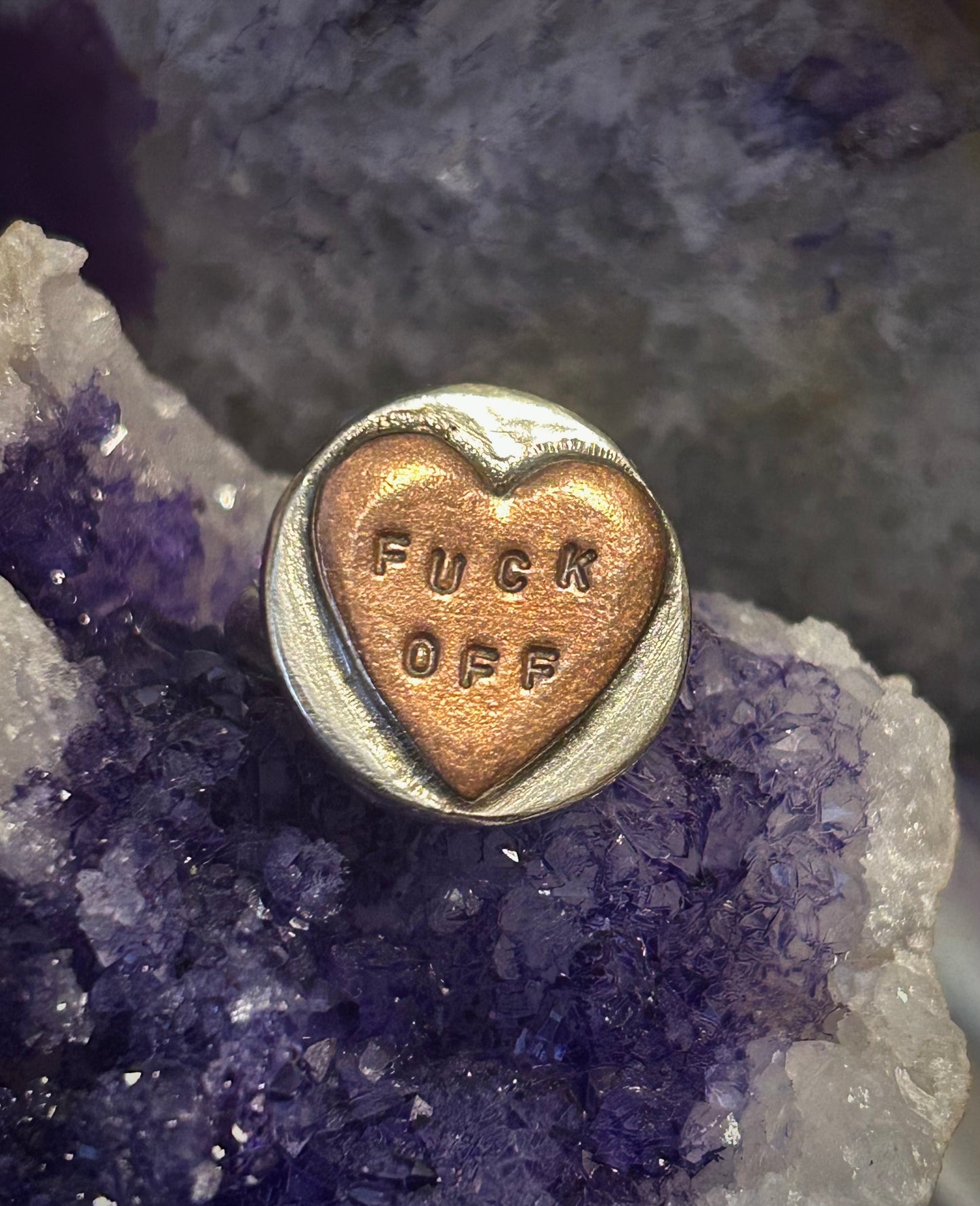 GUZ LOVE SWEETHEART RING 2.0 • “F*CK OFF”