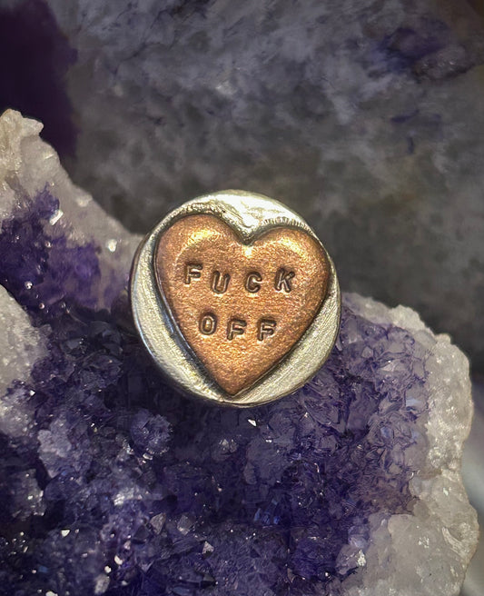 GUZ LOVE SWEETHEART RING 2.0 • “F*CK OFF”