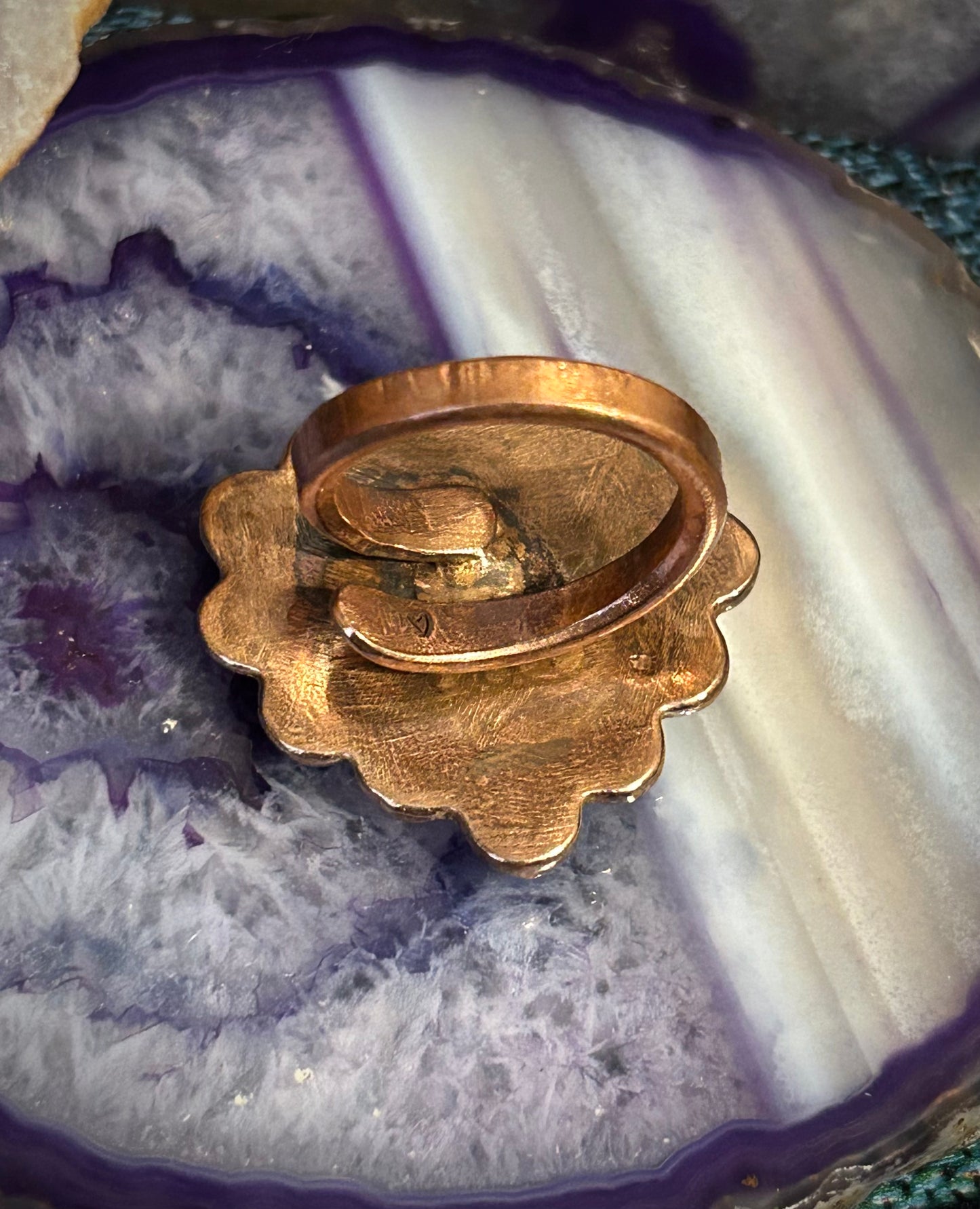 GUZ LOVE Copper Heart Adjustable Ring