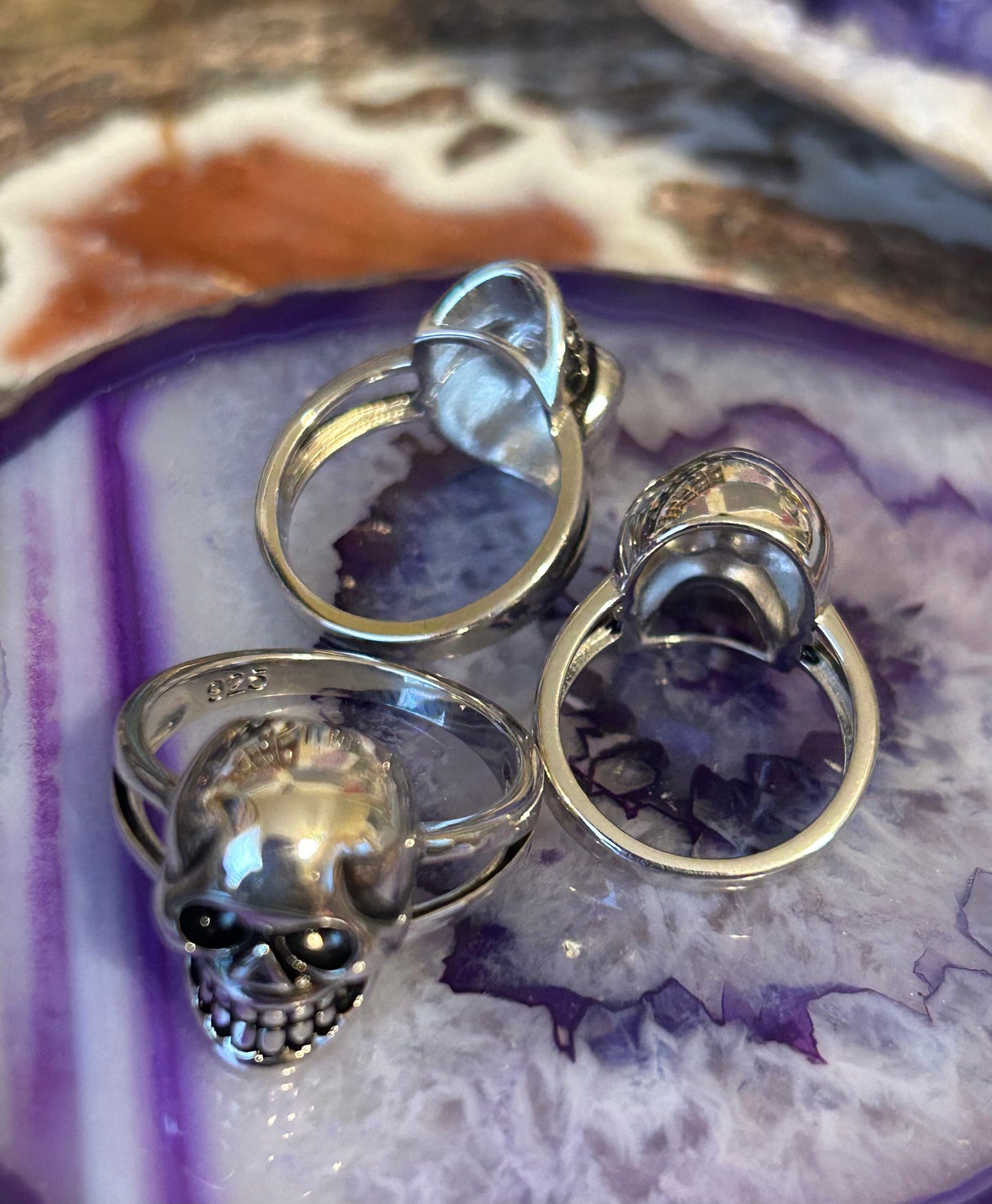 Sterling Silver Modern Skull Ring