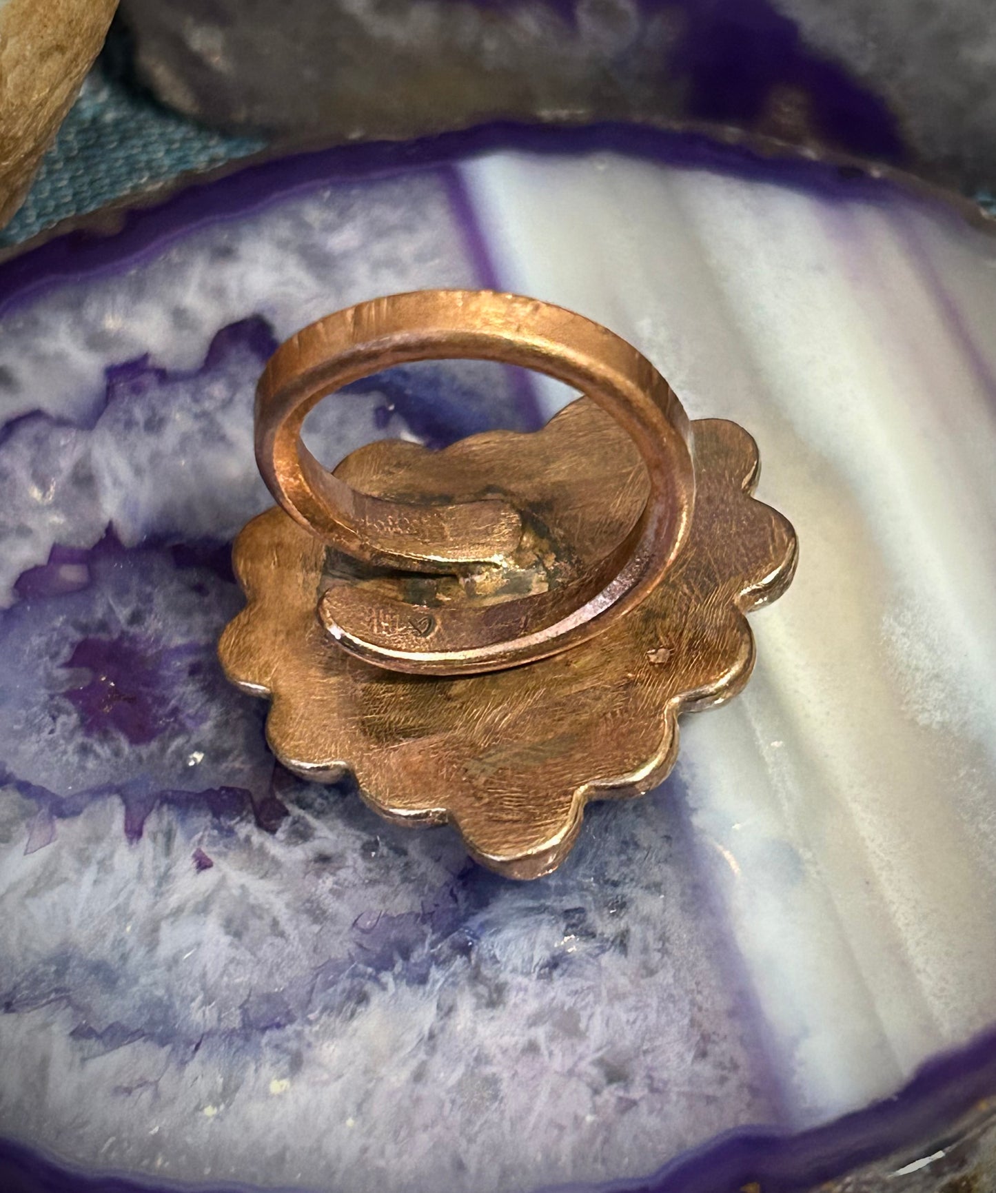 GUZ LOVE Copper Heart Adjustable Ring