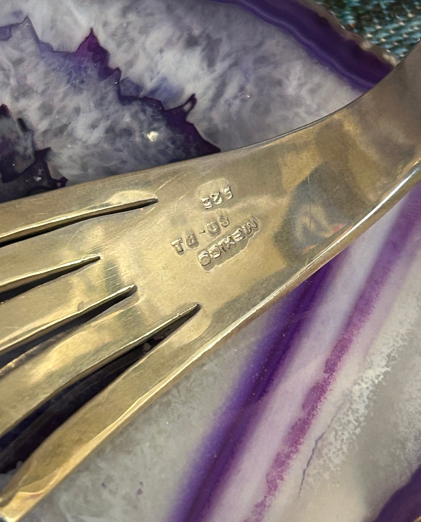 Vintage Taxco Mexico Sterling Silver Modernist Hinge Bracelet