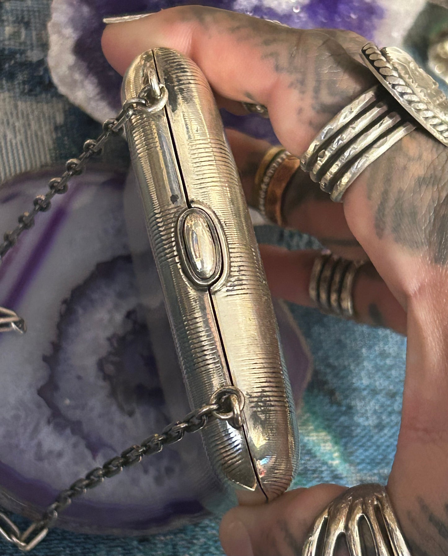 Antique Art Deco Sterling Silver Purse/Wallet