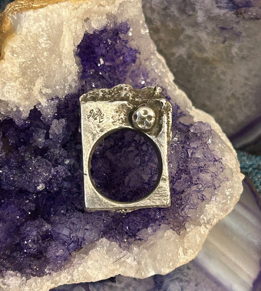 GUZ LOVE 1of1 Rectangle “Apocalypse” Ring • Size 5.5