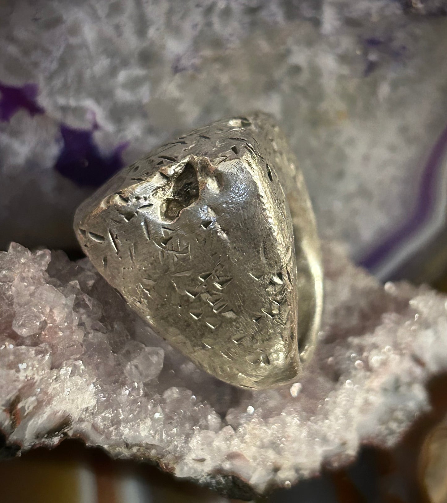 GUZ LOVE Sterling Silver Handmade “The Knock Out” Ring • Size 6