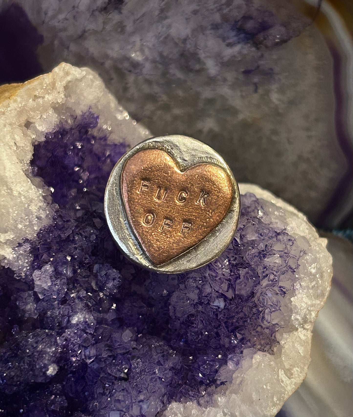 GUZ LOVE SWEETHEART RING 2.0 • “F*CK OFF”