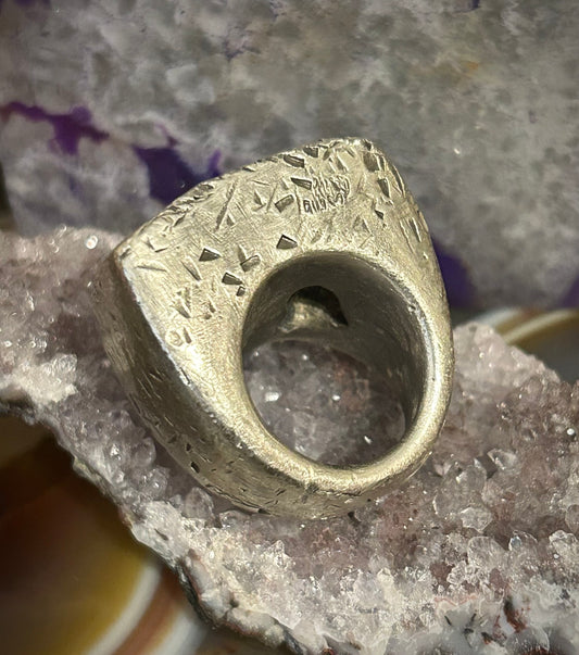 GUZ LOVE Sterling Silver Handmade “The Knock Out” Ring • Size 6