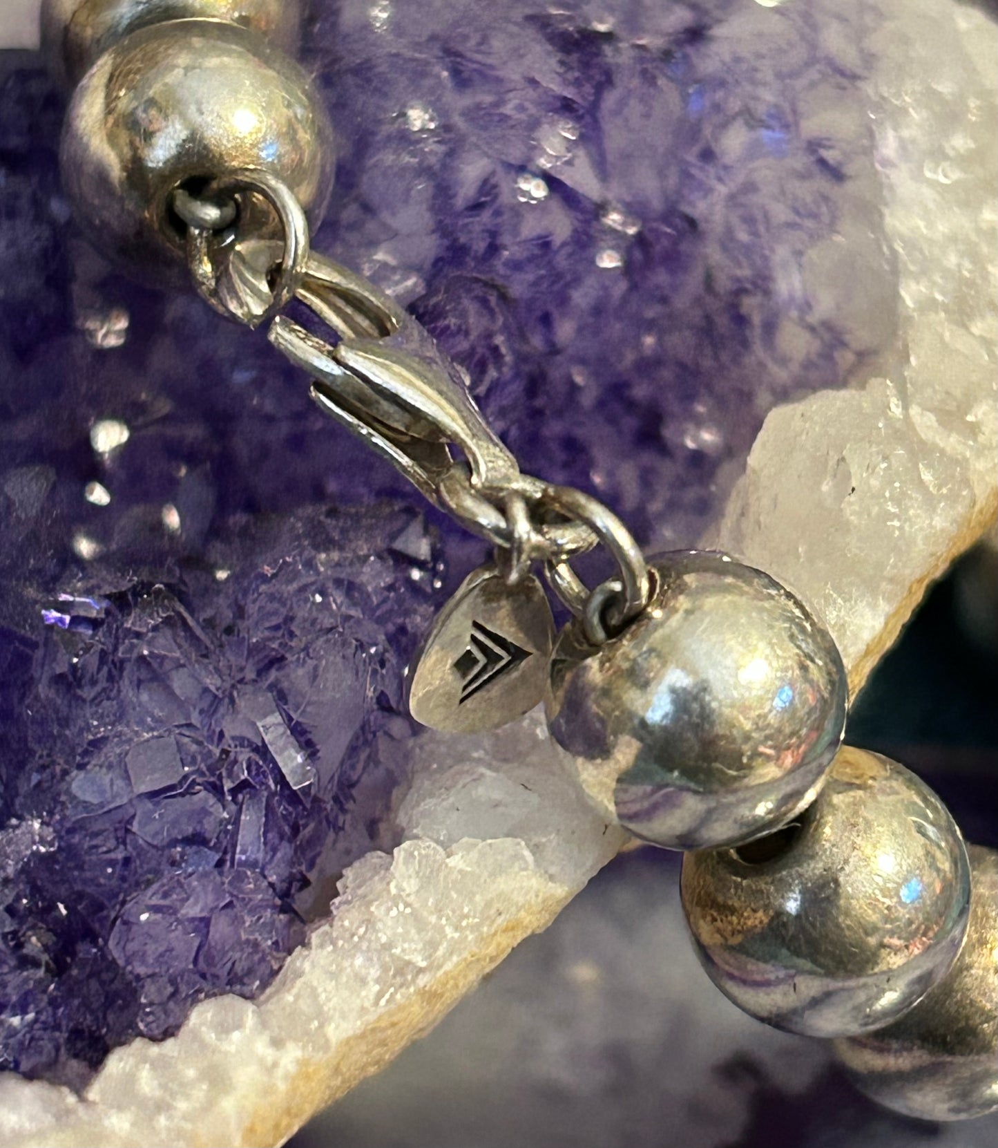 Vintage Sterling Silver Silpada 9mm Ball Bracelet