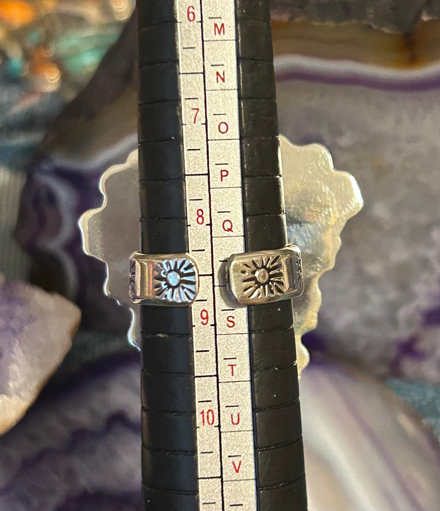 Sterling Silver Taxco Mexico Bull Longhorn Skull Flower Ring Size 7-8.5