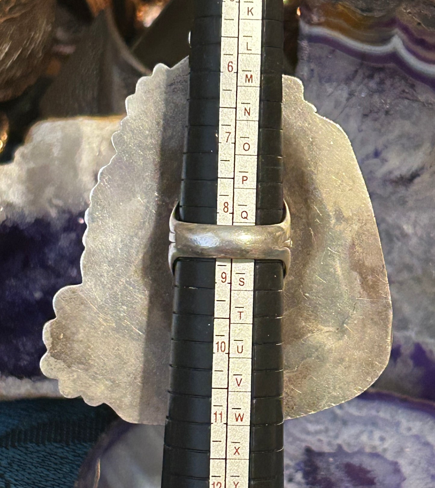 Vintage Sterling Silver Massive Turquoise Statement Ring Size 8.5