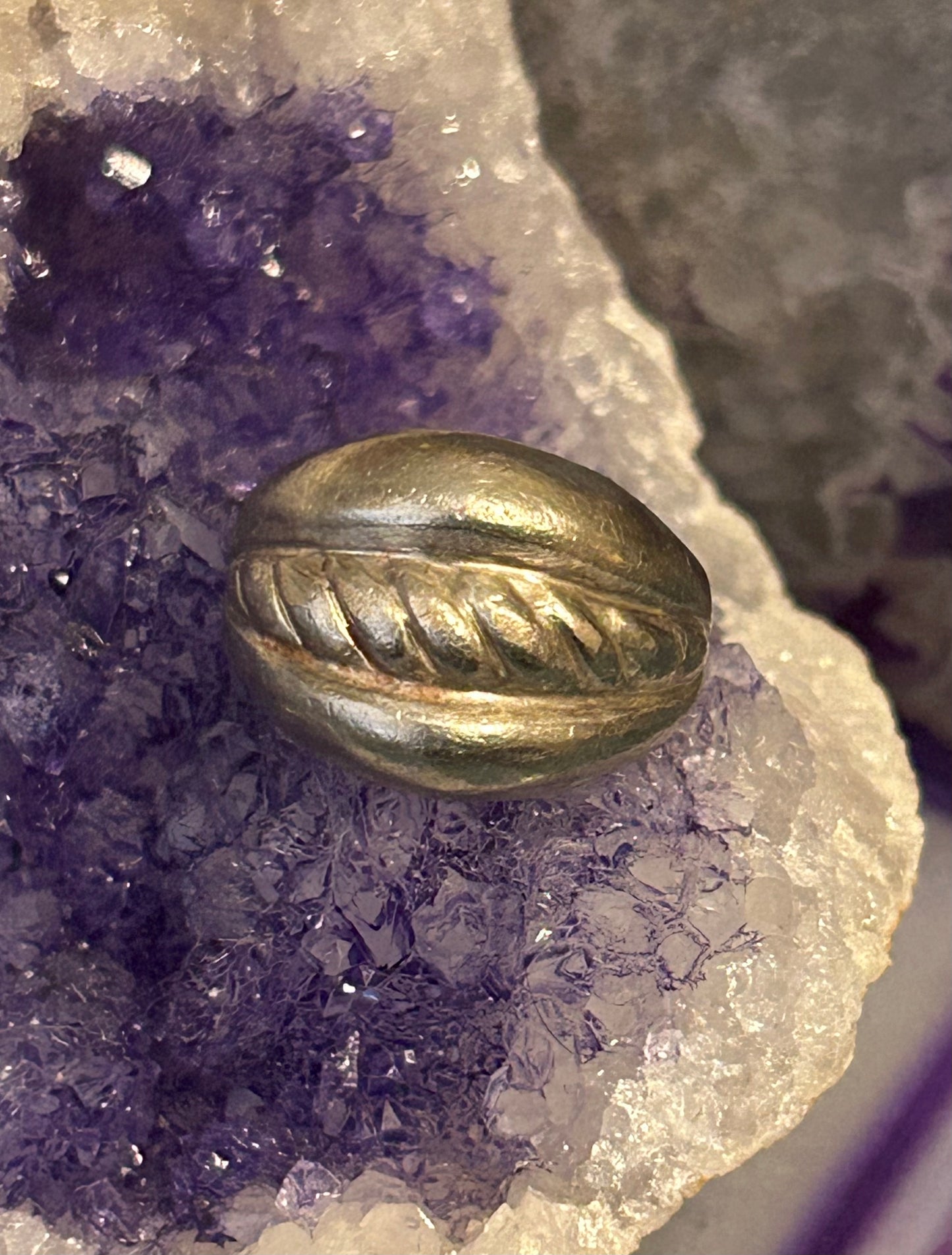 Vintage Sterling Silver Modernist Braided Chunky Ring Size 7