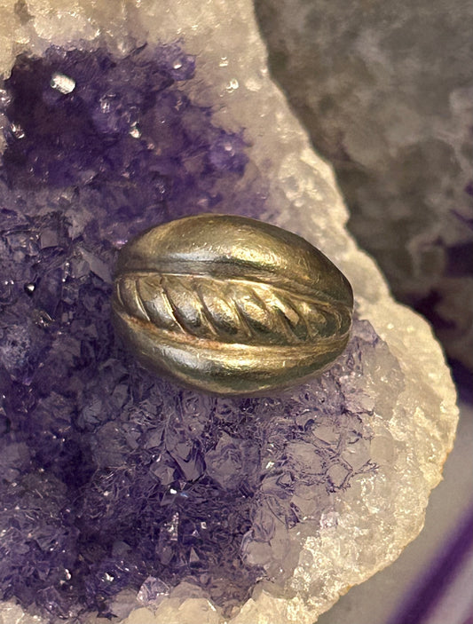 Vintage Sterling Silver Modernist Braided Chunky Ring Size 7