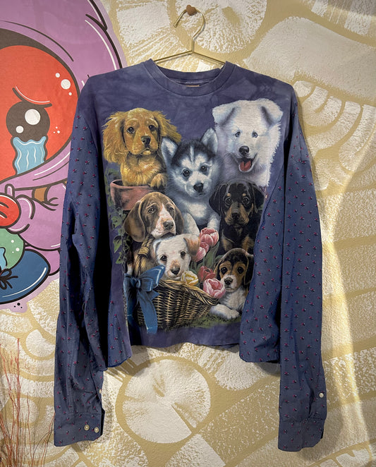 GuzFurbished 1of1 CutNsew Long-Sleeve PUPPIES Shirt