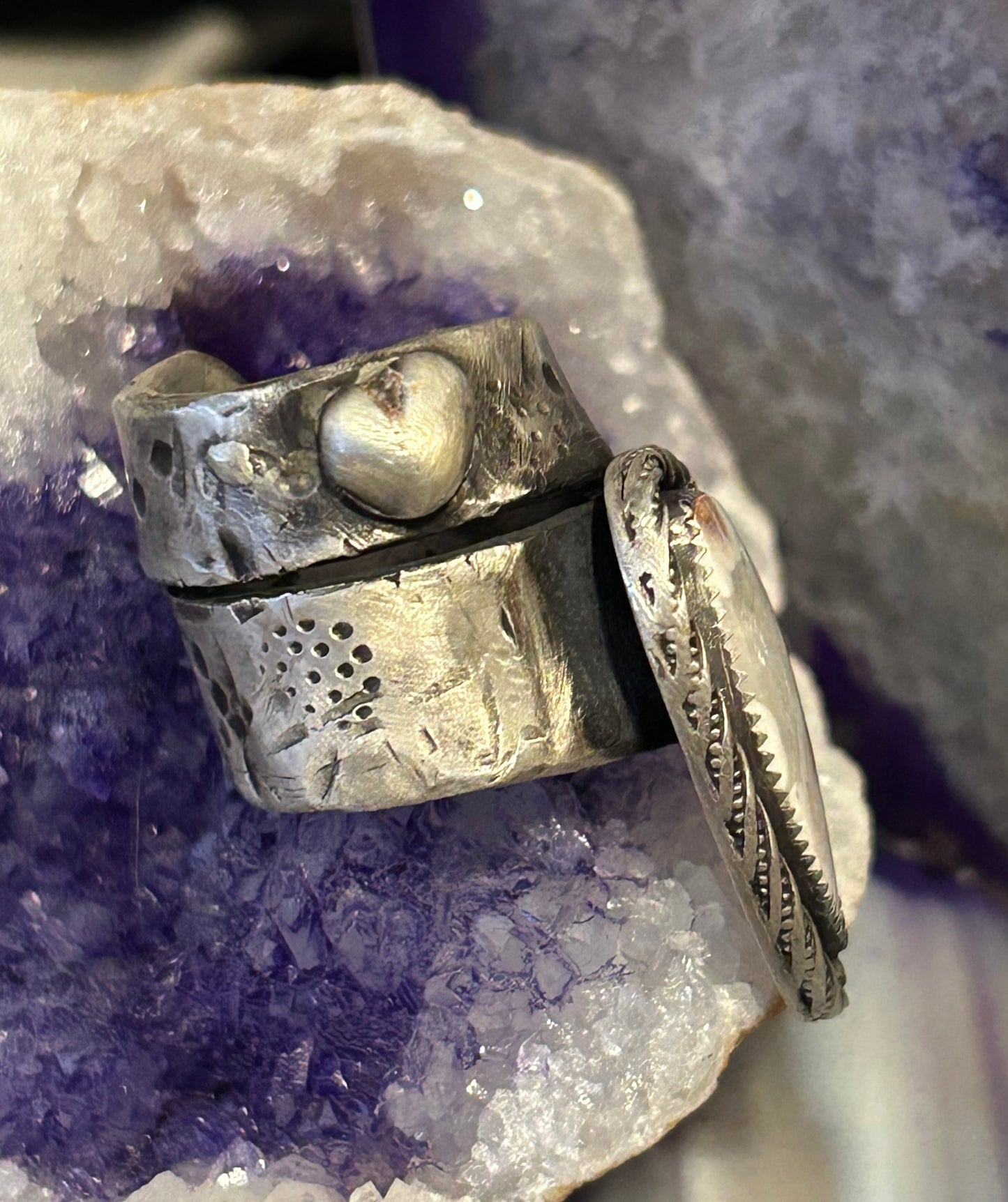 GUZ LOVE NO.100 • Sterling Silver “Apocalypse Rhodochrosite” Ring