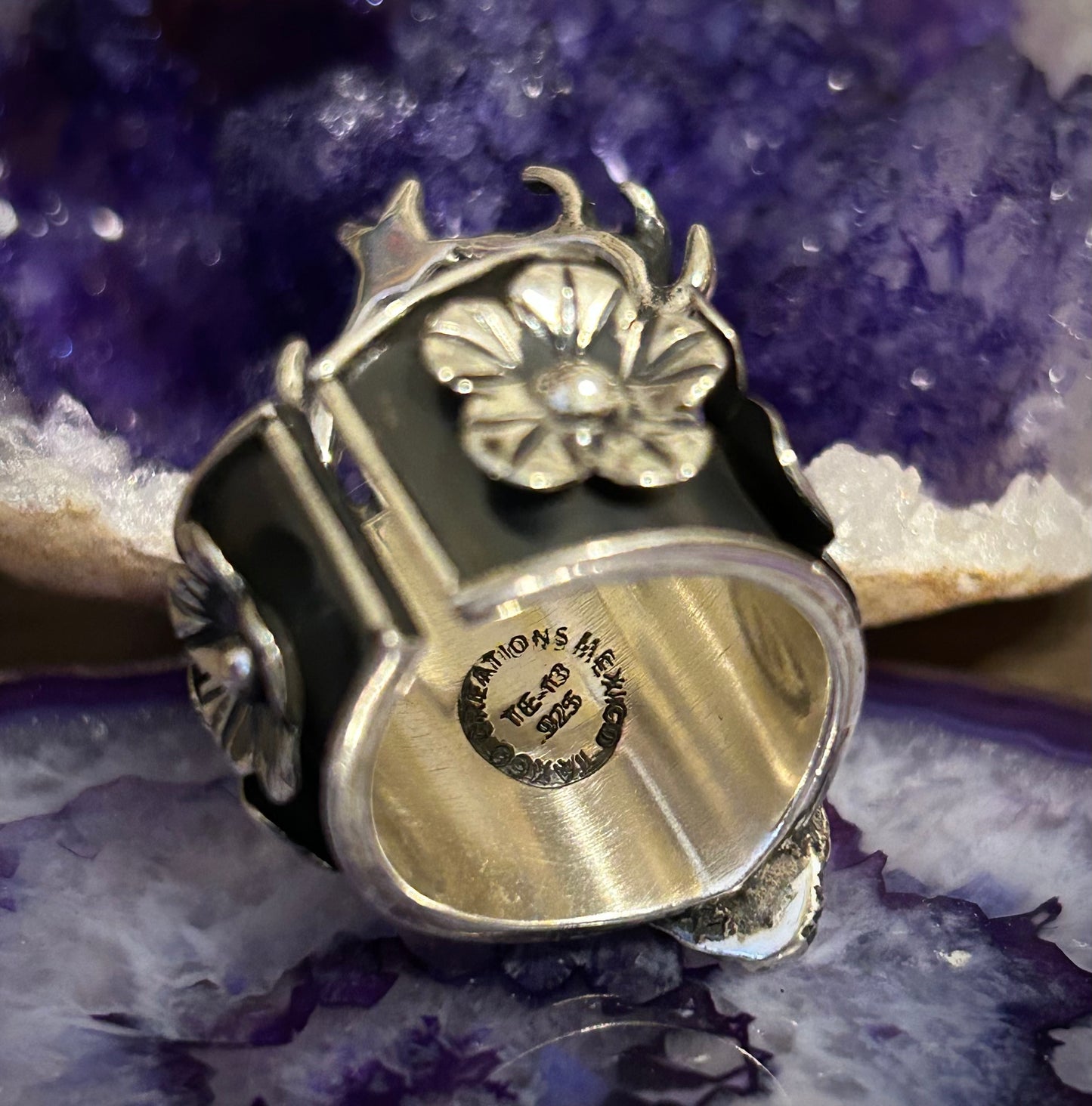 Sterling Silver Taxco Mexico Handmade Deer Ring